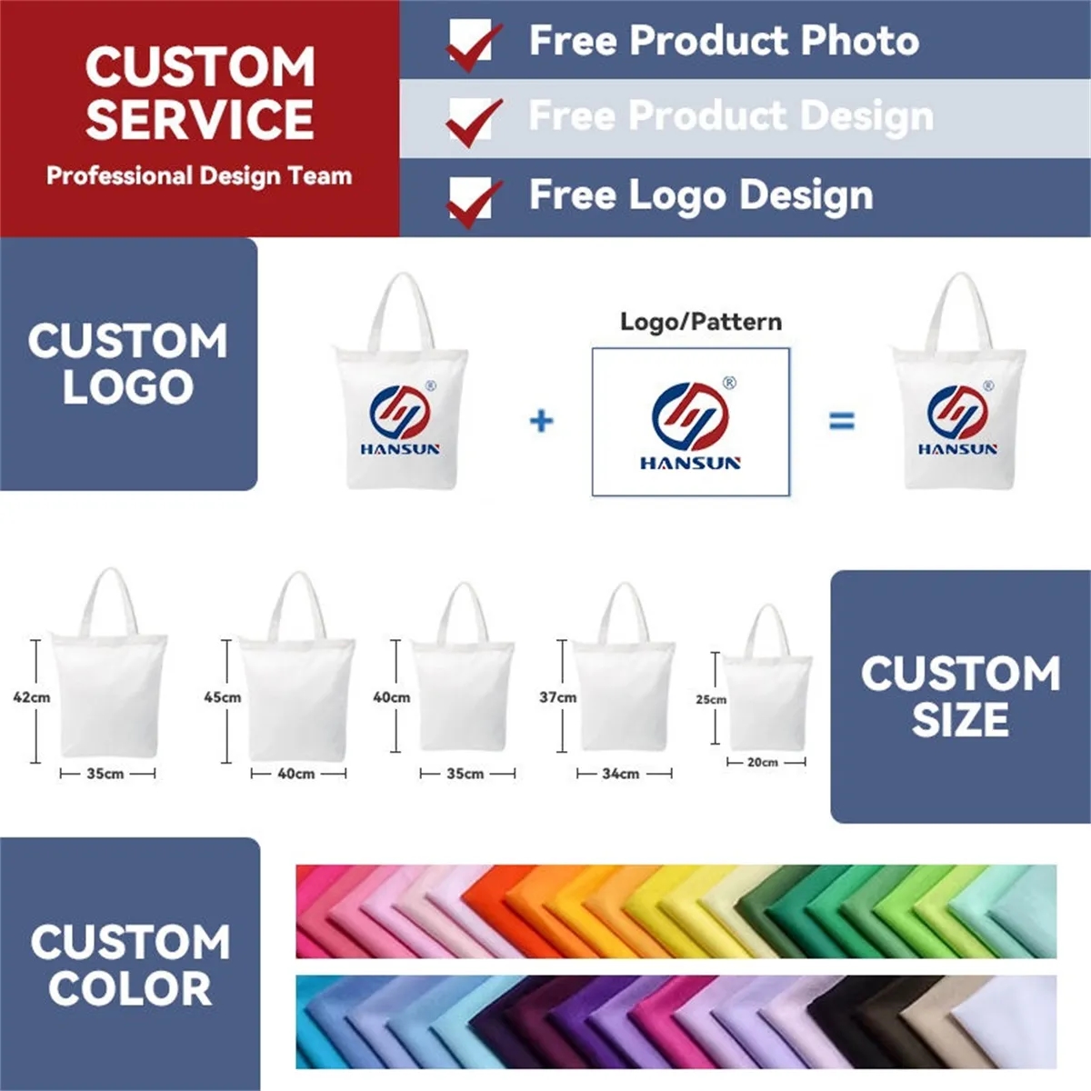 Cotton Sheeting Natural Economy Tote 5