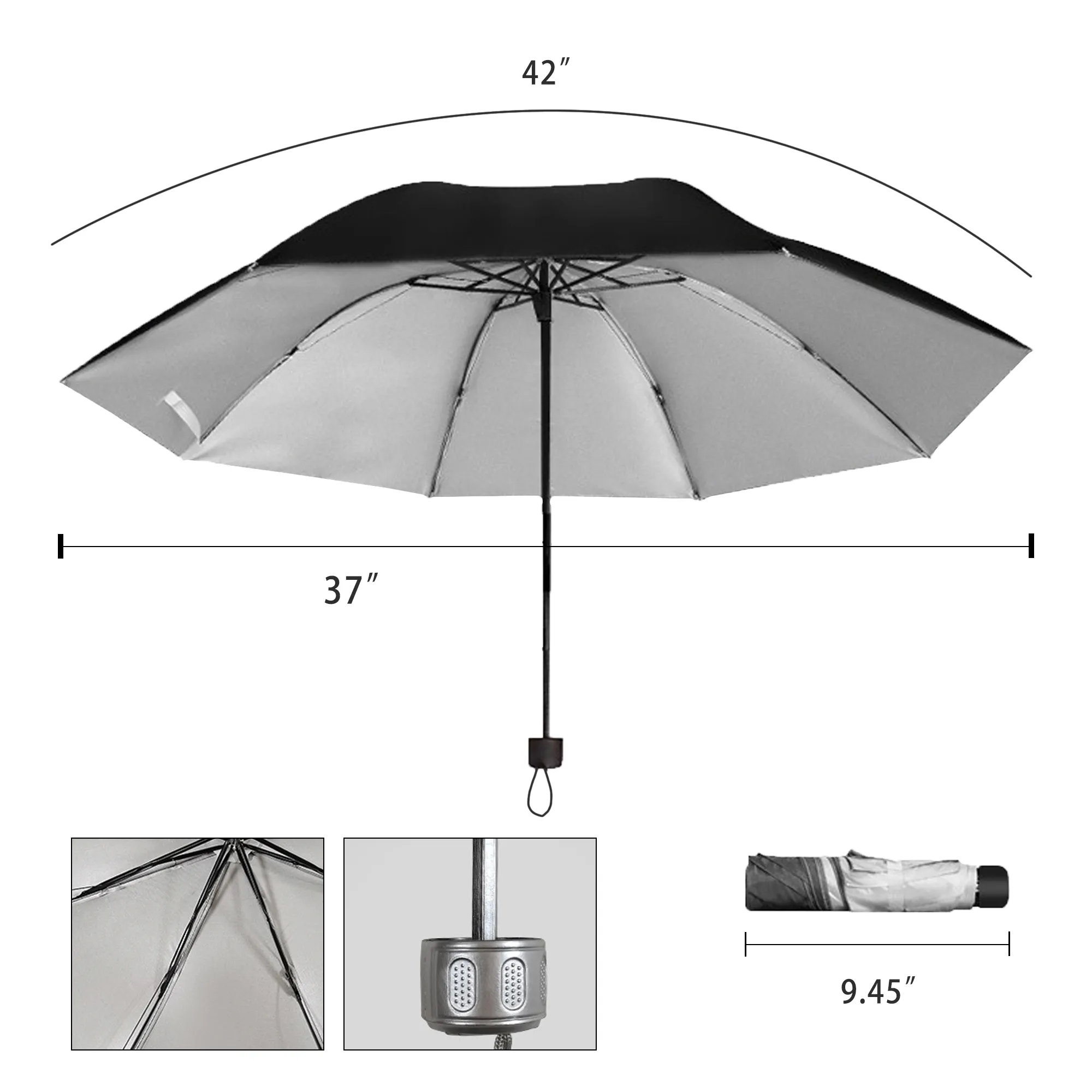 Portable Arc Telescopic Folding Umbrella 1