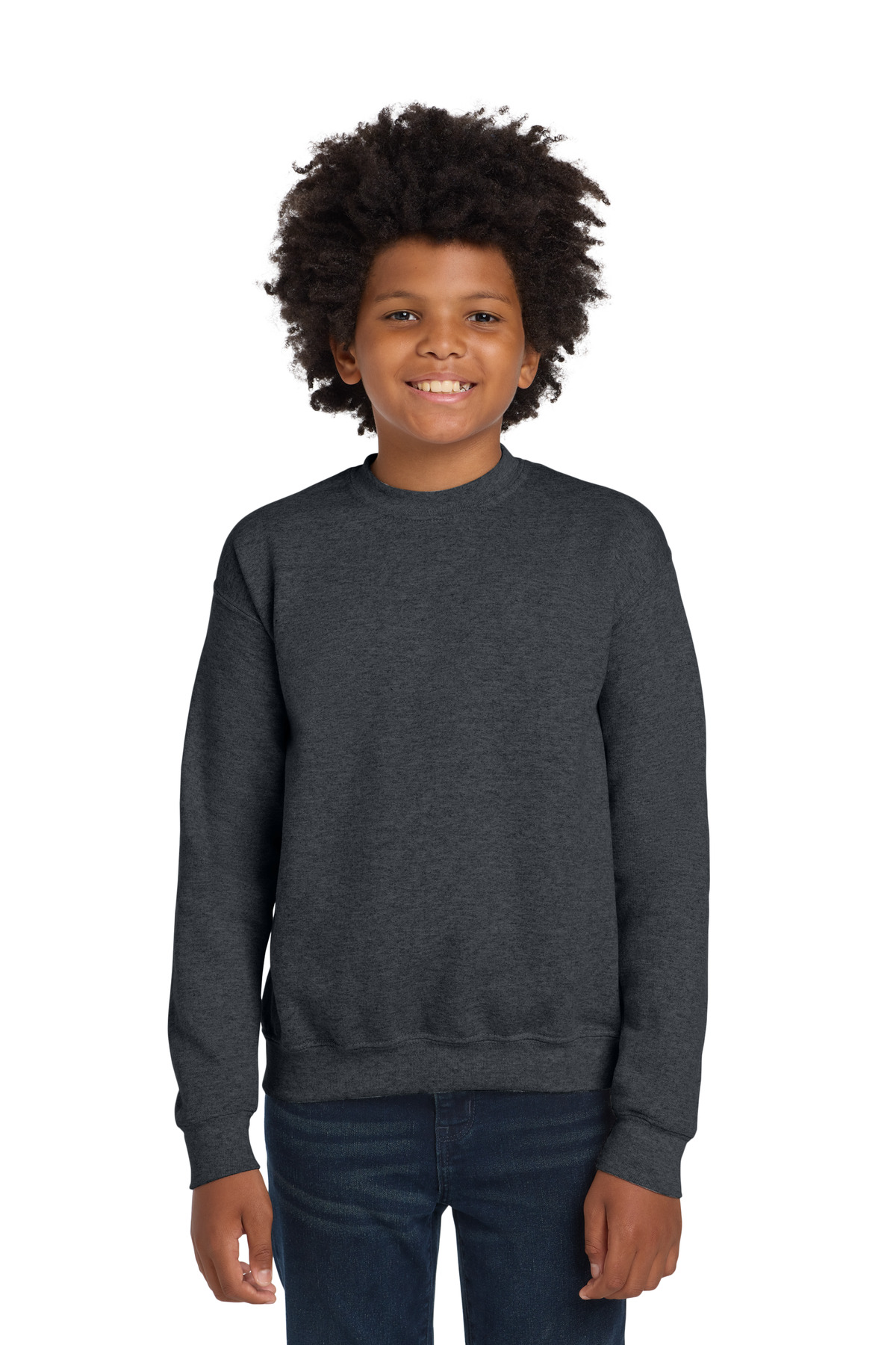 Gildan Youth Heavy Blend Crewneck Sweatshirt. 18000B 18