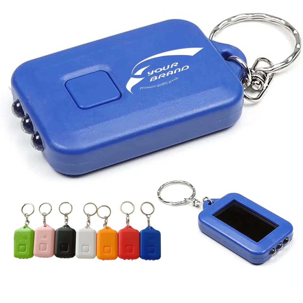Camping Hiking Torch Solar Energy Power Mini LED Keychain 2