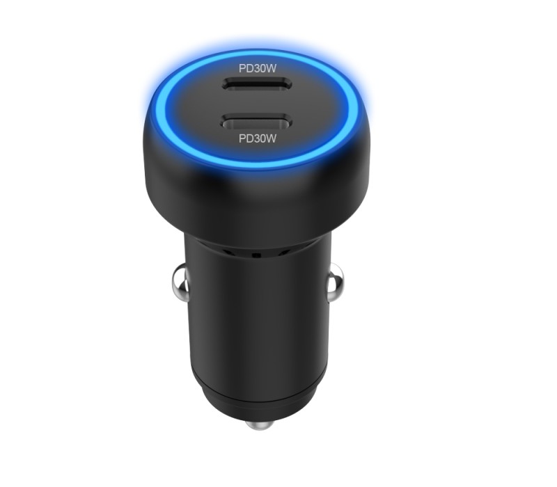 Dual USB Car Charger, 60W 5