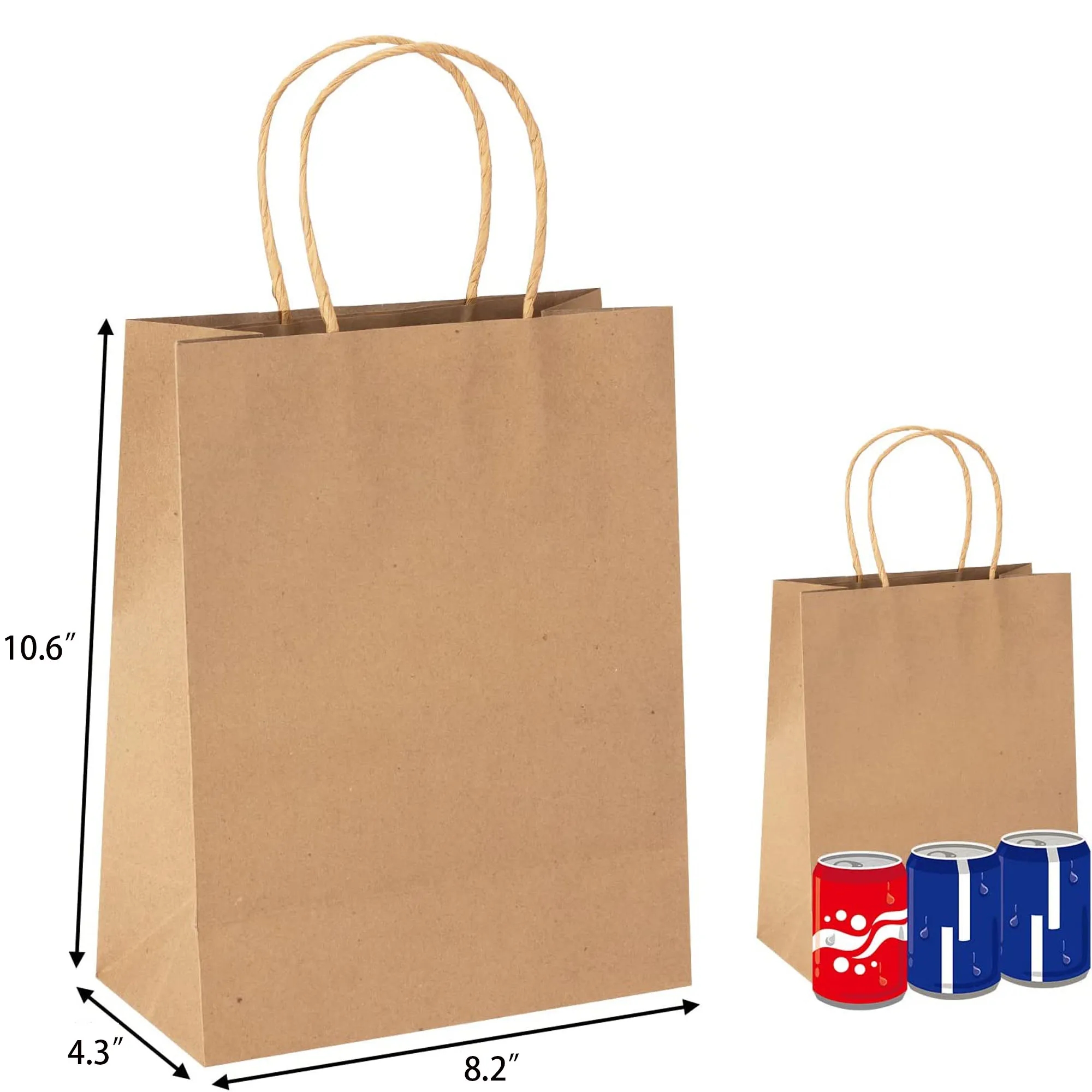 Brown paper bag with handle 2