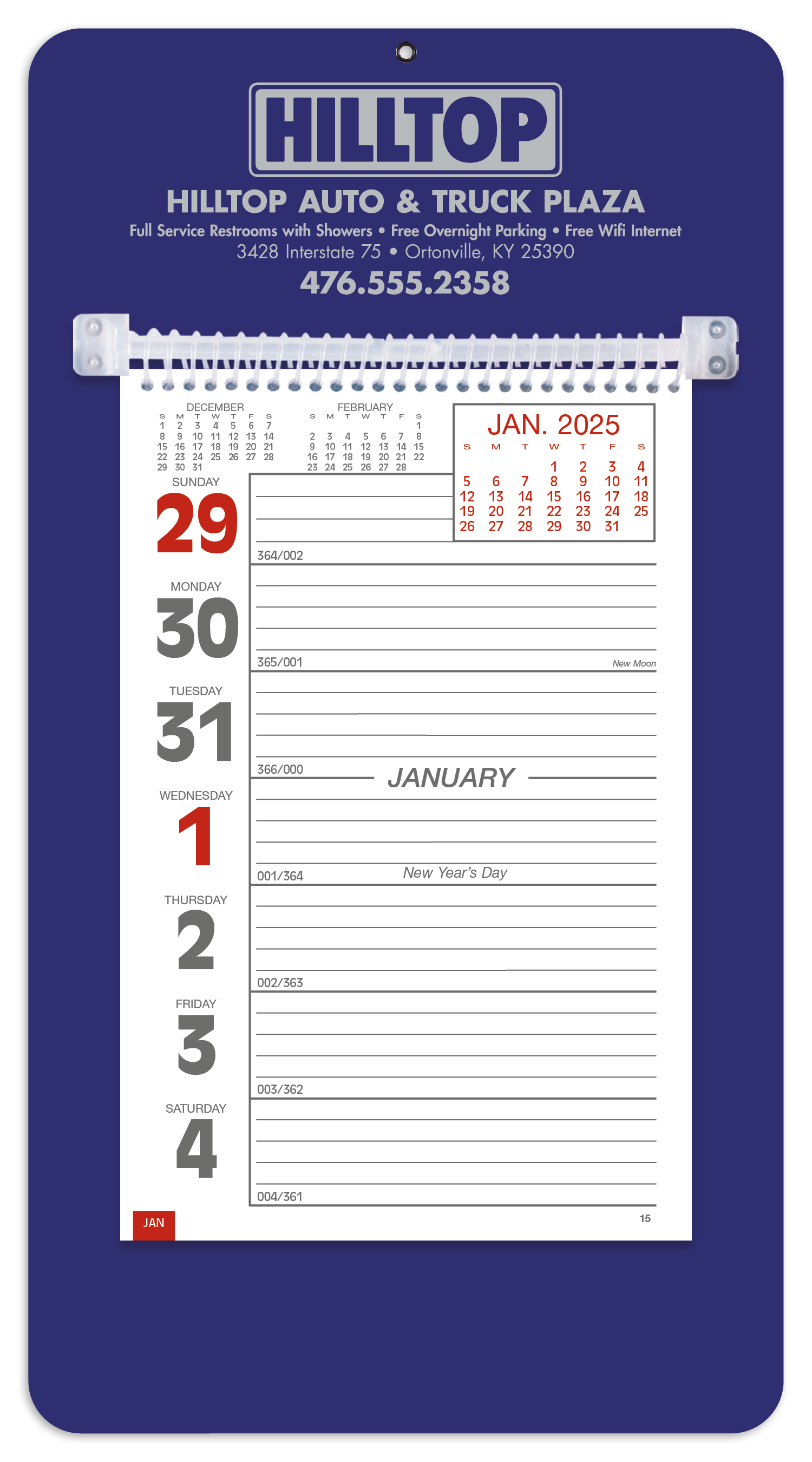 Triumph® Calendars Weekly Memo Calendar 5