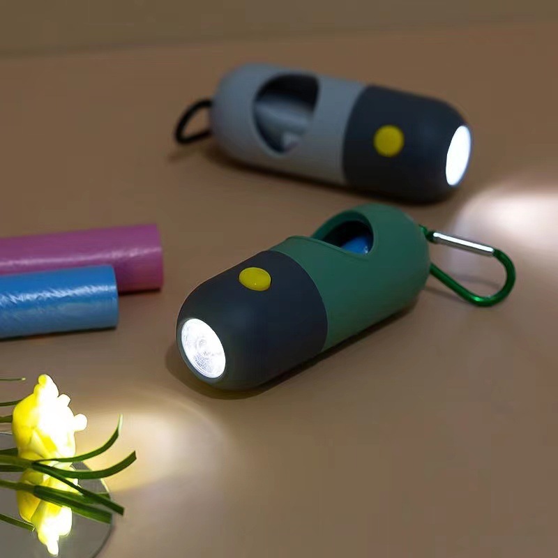 LED Flashlight Dog Waste Bag Holder 5