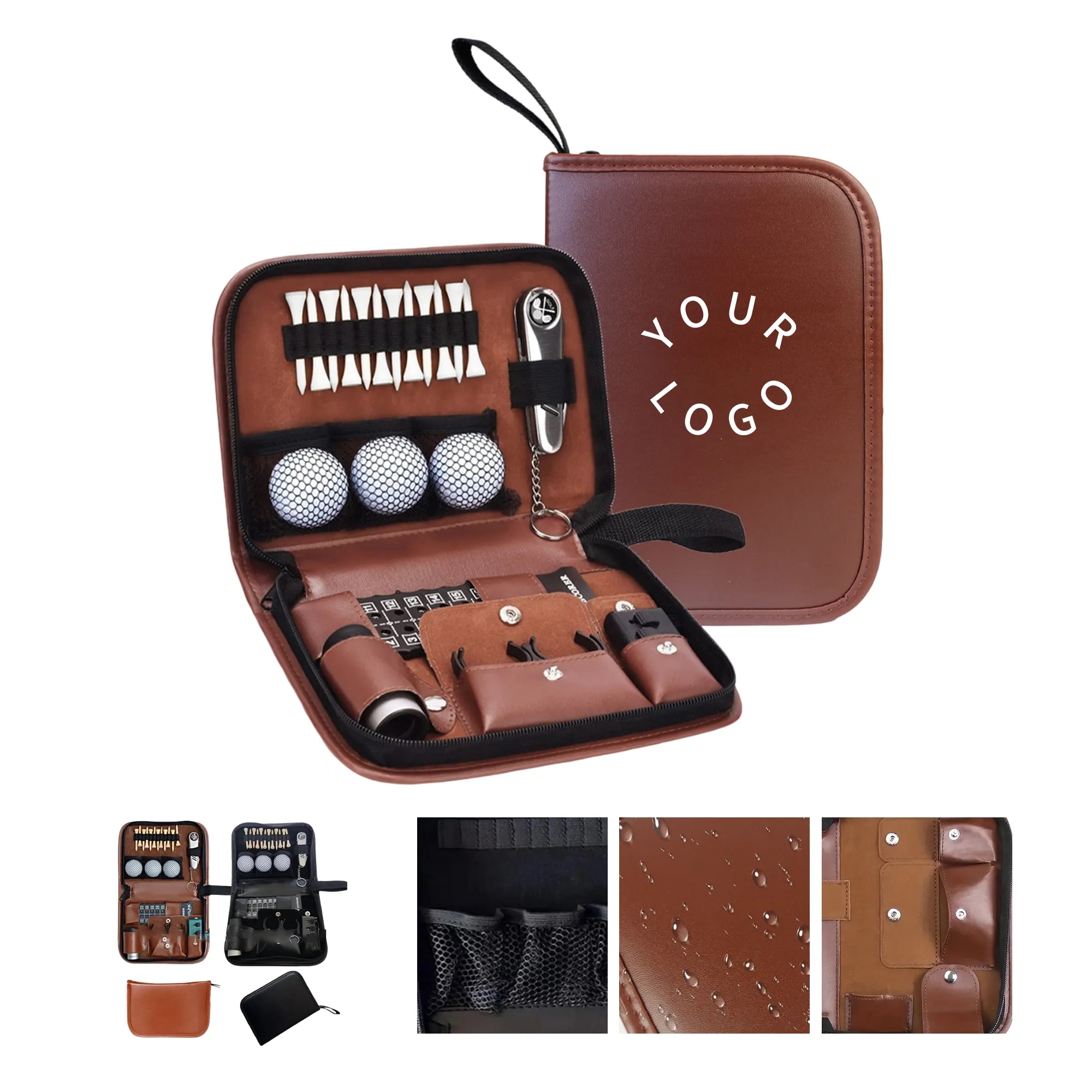 Golf Accessories Set PU Bag 2