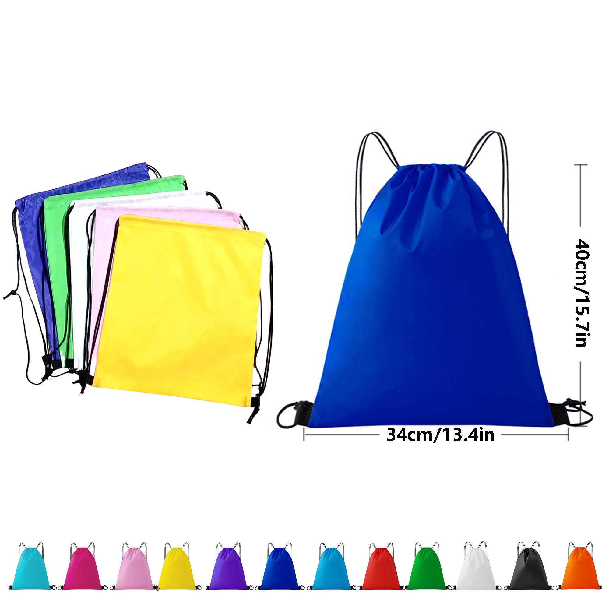 Waterproof Drawstring Backpack, Eco-Friendly 3