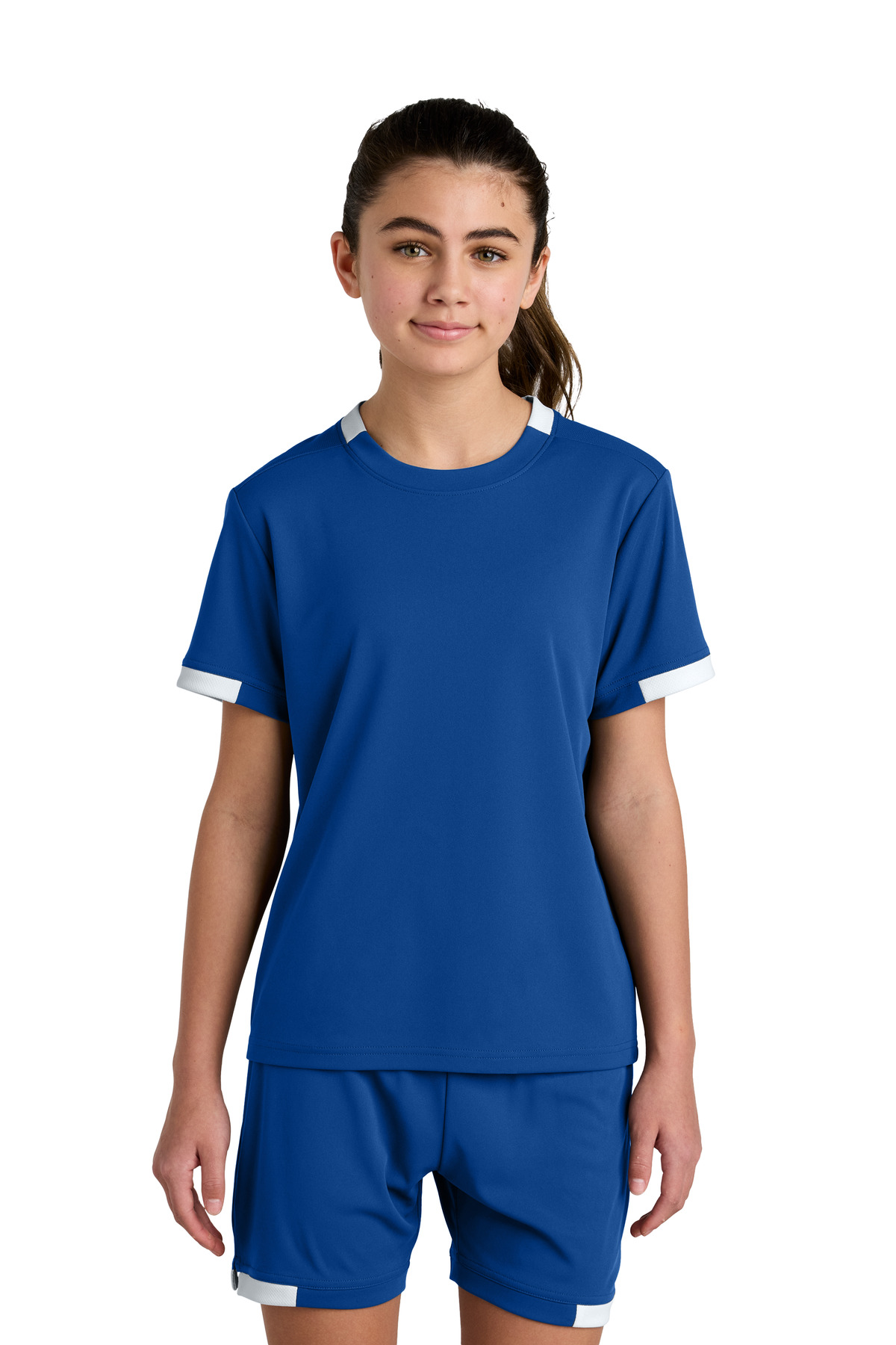 Sport-Tek Youth Club Short Sleeve Crew YST440 96