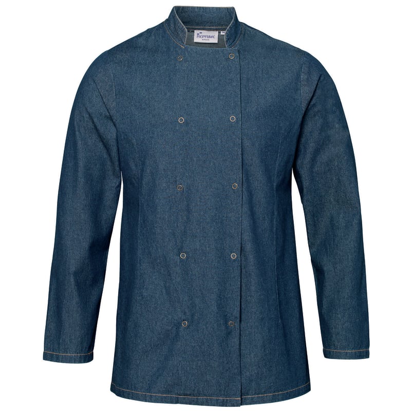 Artisan Collection By Reprime Unisex Denim Chef's Jacket 4