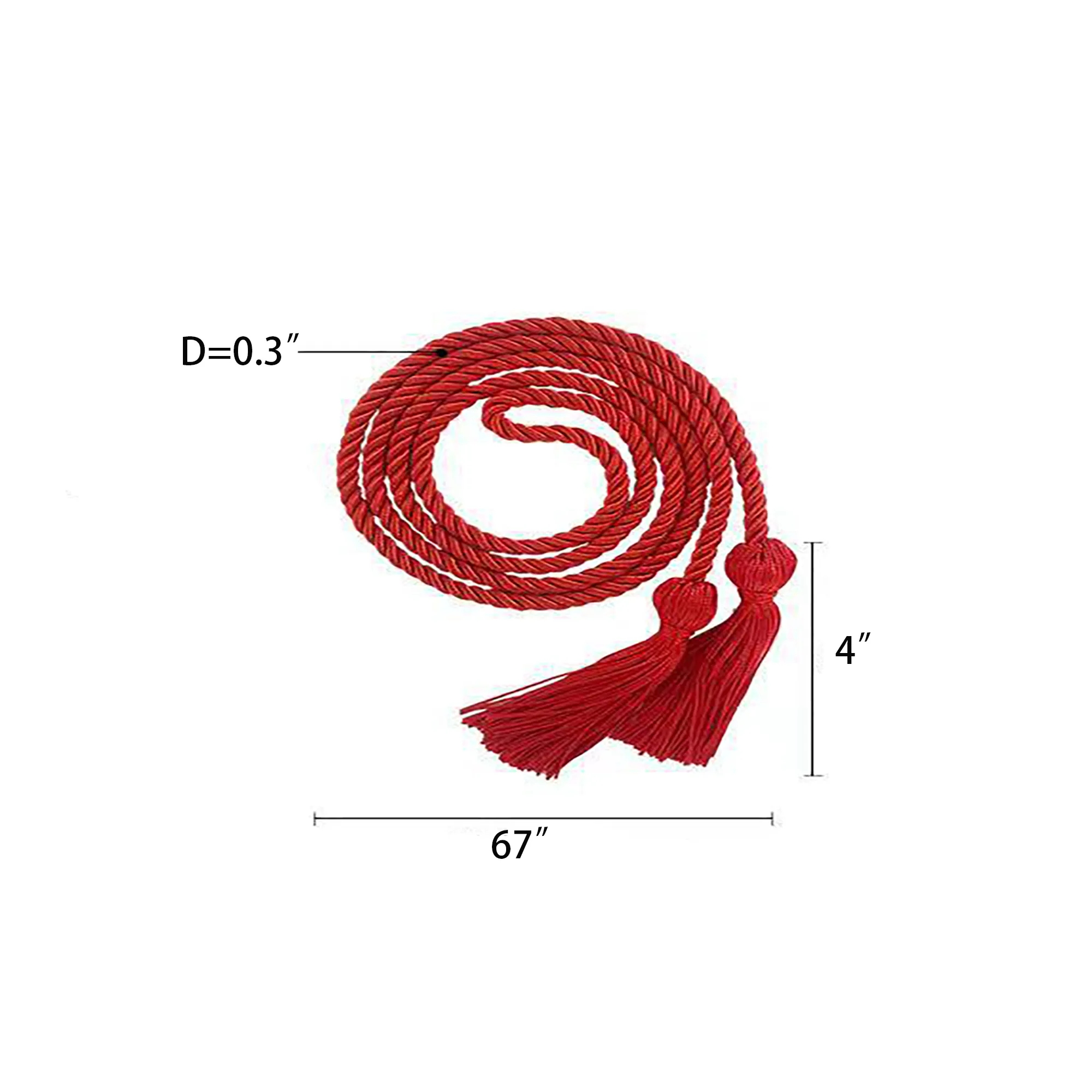 67" Graduation Honor Rope Academic Uniform Shawl Matching 2