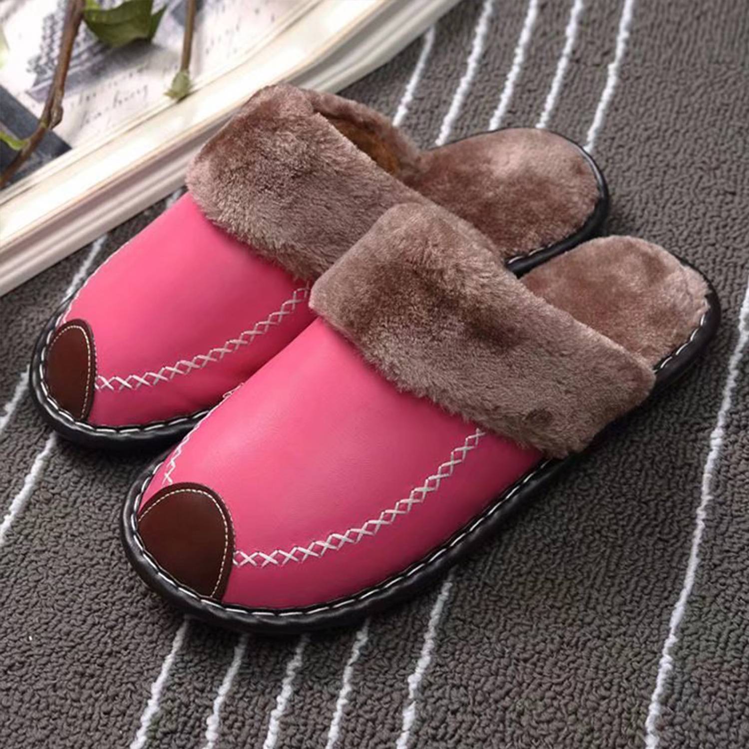 PU Warm Winter Slippers 6