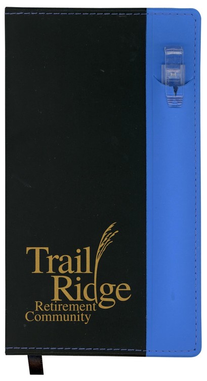 Soft Cover 2 Tone Vinyl Geneva Series Monthly Planner / 2 Color 1