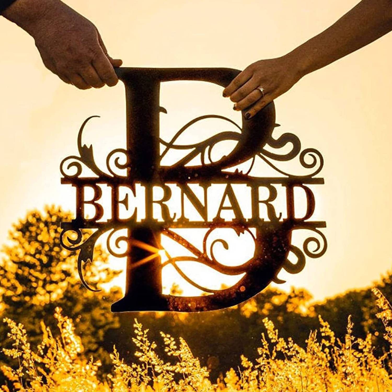 12inch Custom Metal Name Sign 5