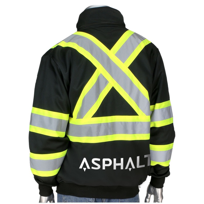 Two-Tone X-Back Full Zip Fleece Black Sweatshirt 11