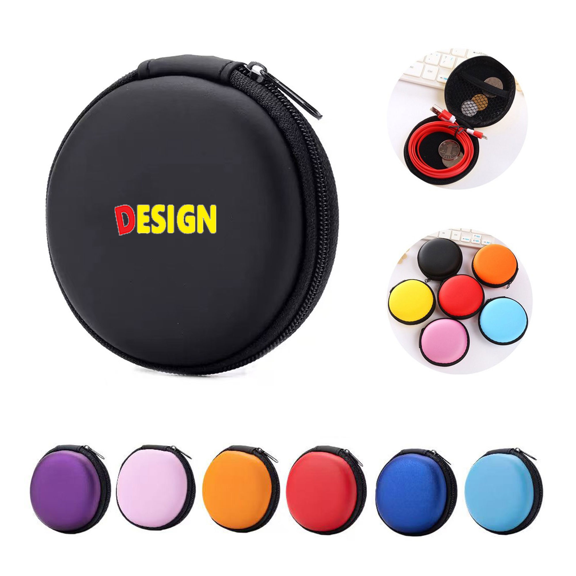 EVA Round Zipper Storage Bag 2