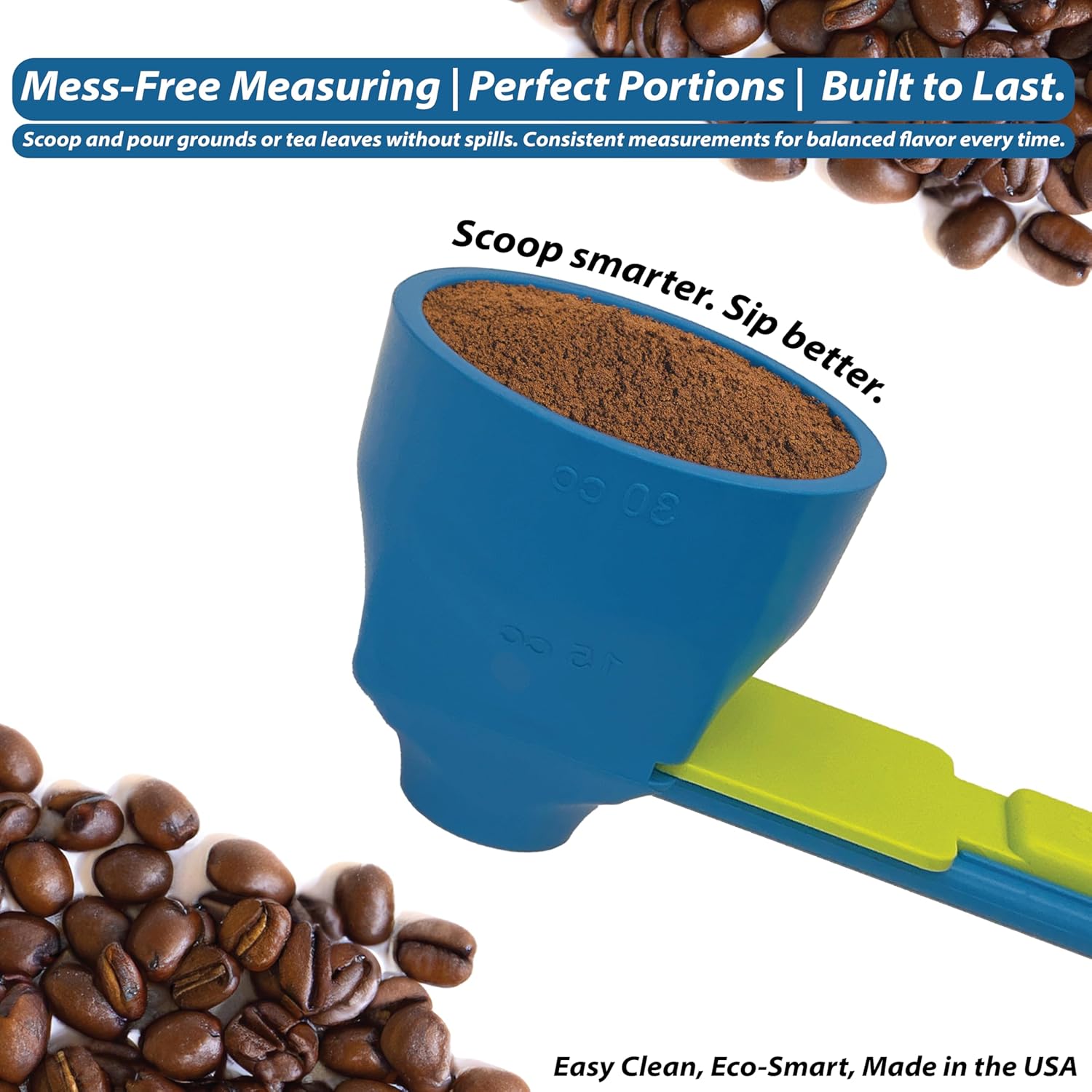 No-Spill Powder Funnel Spoon With Sliding Separator measuring scoop + funnel No spill preparation 5