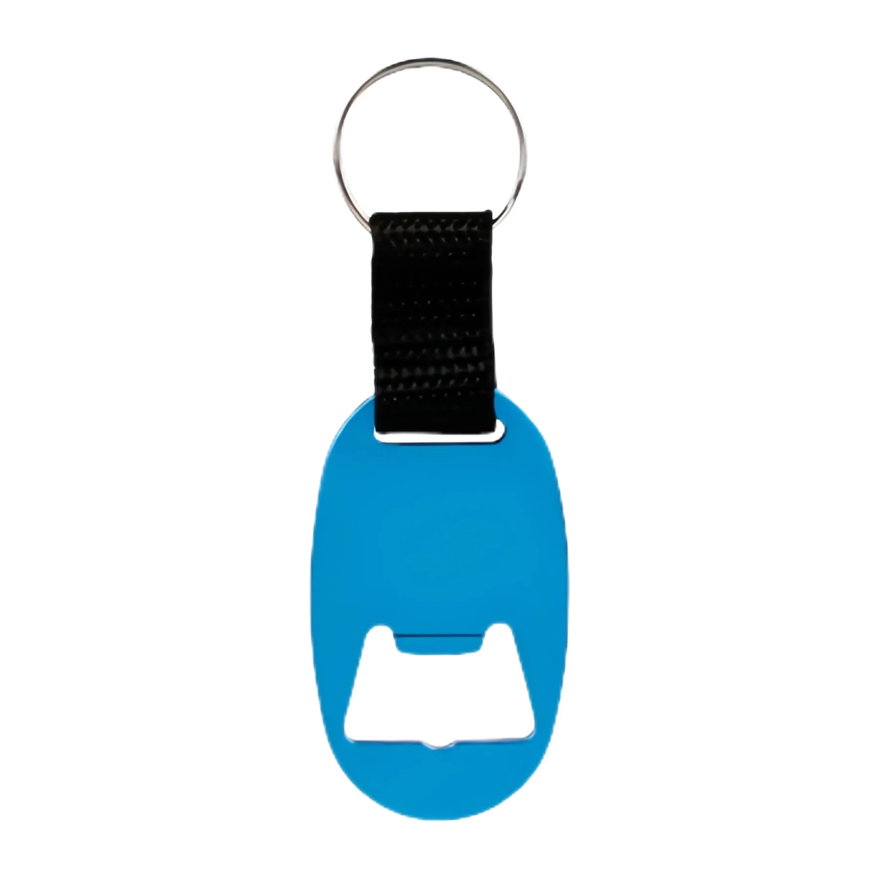 Oval Bottle Opener Keychain w/ Strap 10