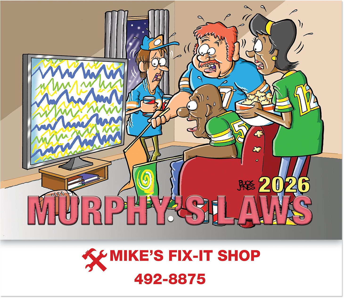 MURPHY'S LAWS STAPLED WALL CALENDAR 6