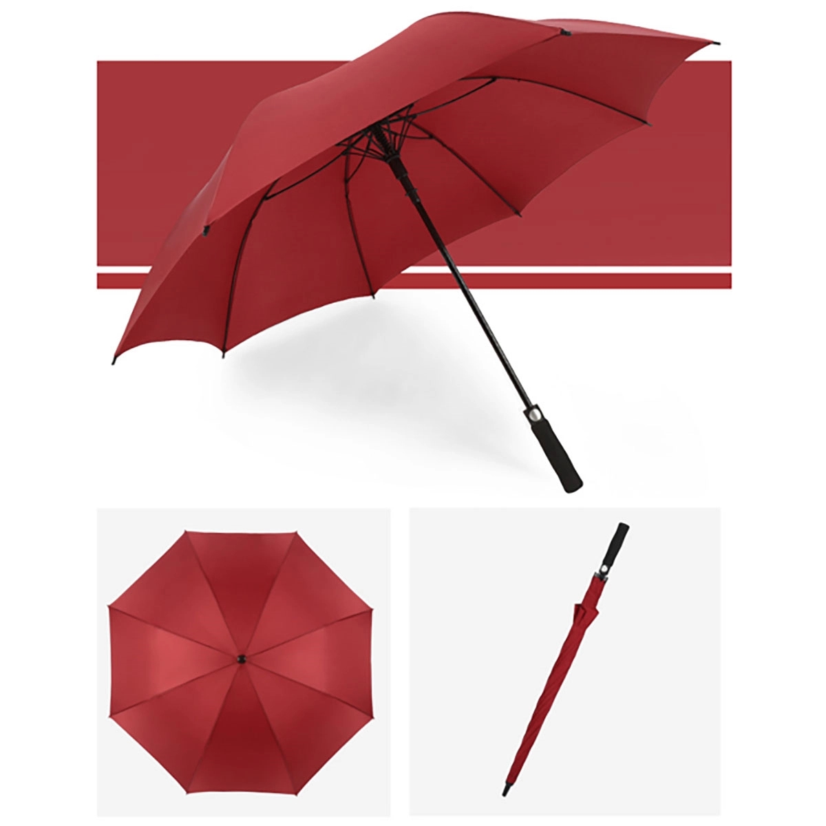 Automatic Open Large Windproof Umbrellas 4