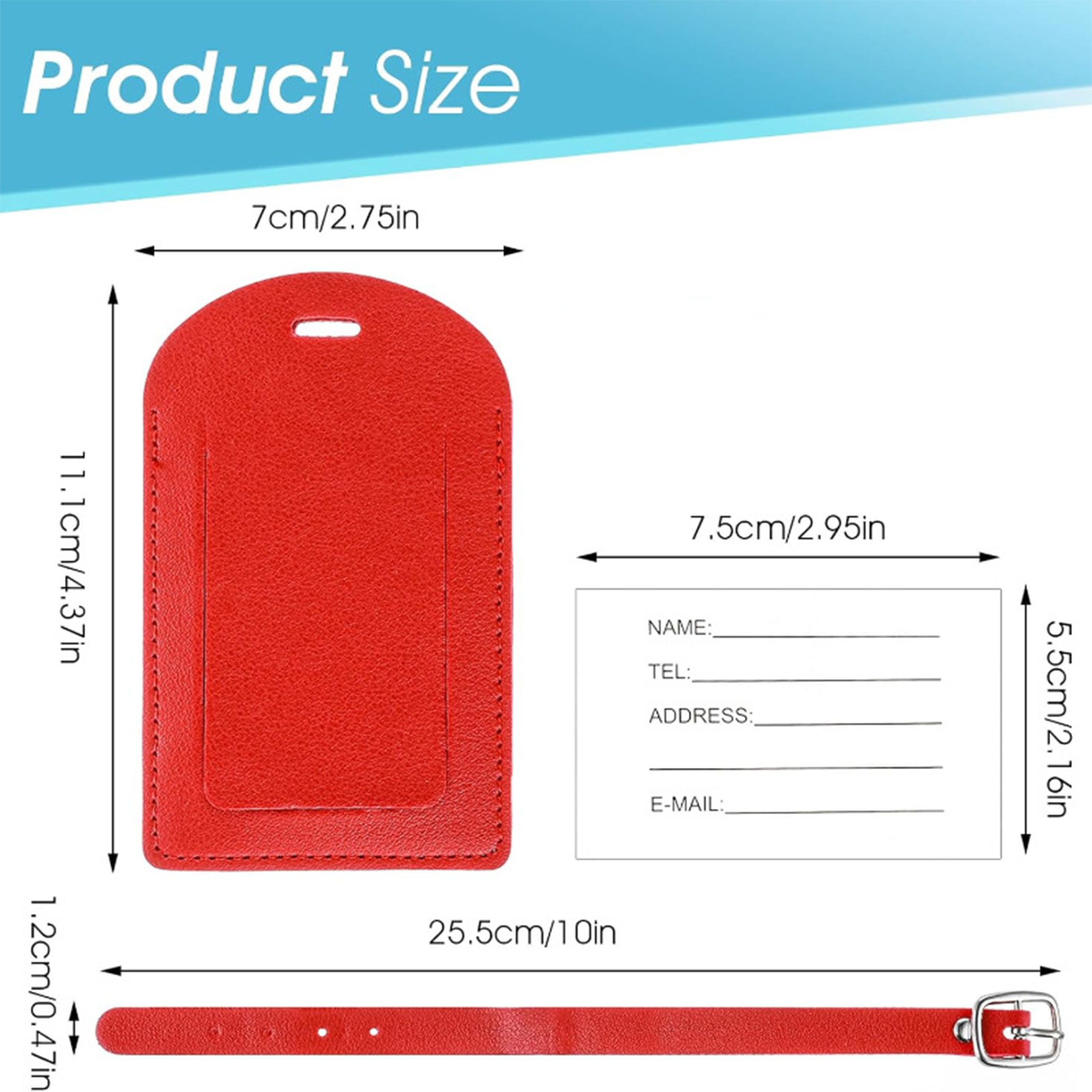 Pu Solid Color Anti Loss Boarding Pass 6