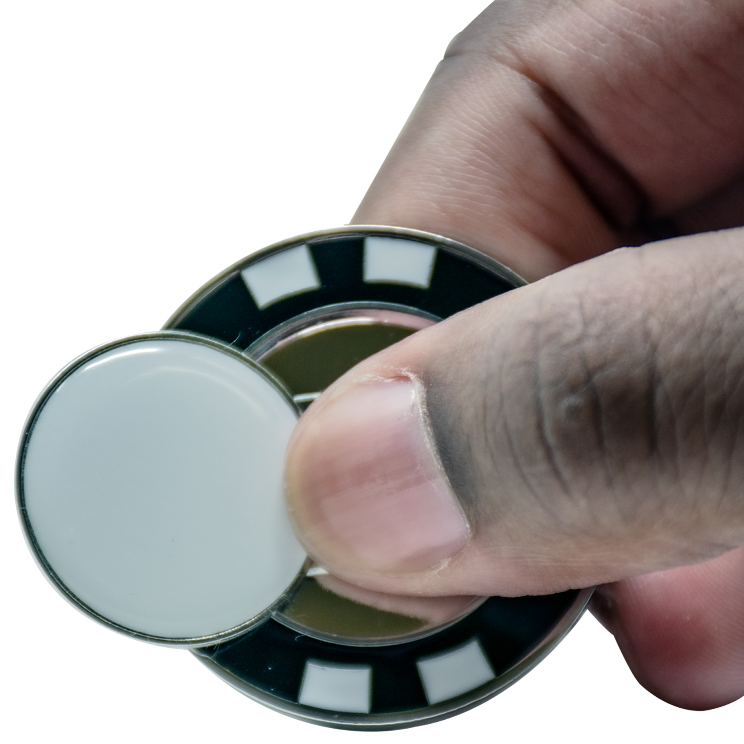 Metal Poker Chip with Removable Ball Marker 6