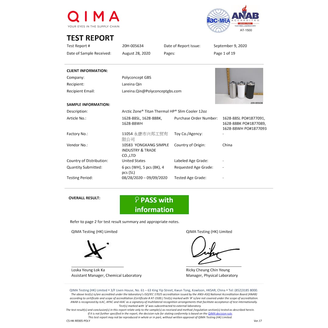 Arctic Zone® Titan Thermal HP® Slim Cooler 12oz 87