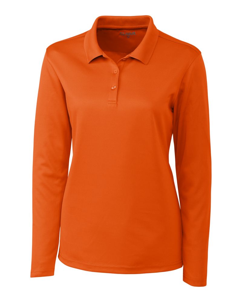 Clique Spin Solution-dyed Performance Pique Womens Long Sleeve Polo 47