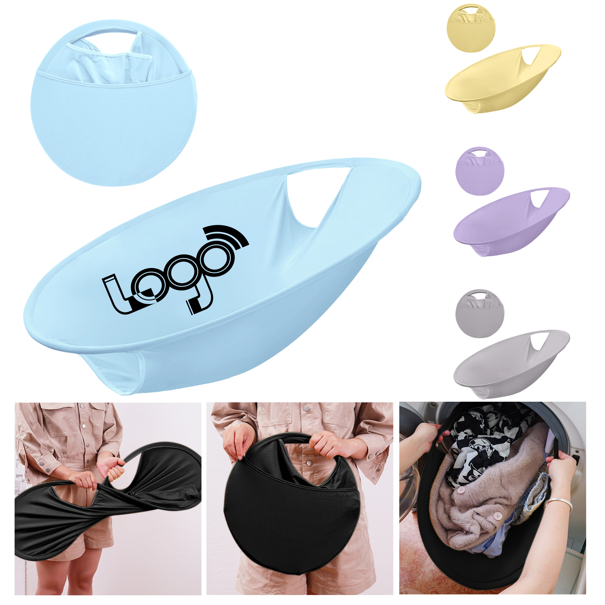Round Foldable Laundry Organizer 1