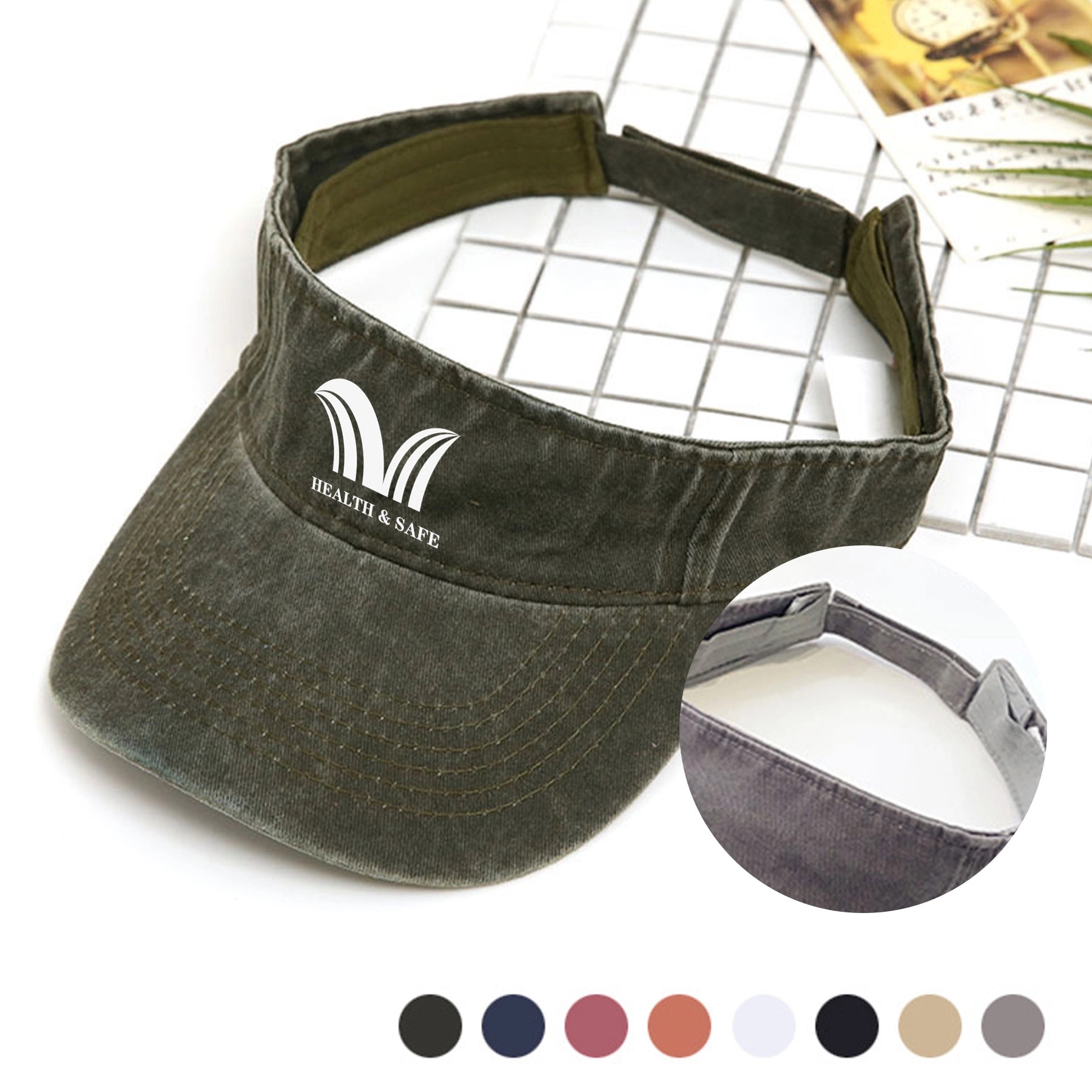 Sun Visor Hats Adjustable Empty Top Cotton Ball Caps 7