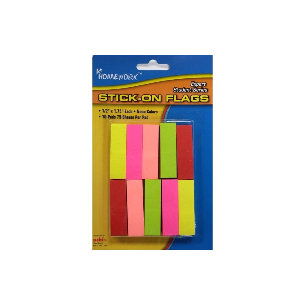 Stick-On Flags - 750 Flags Neon Colors 1