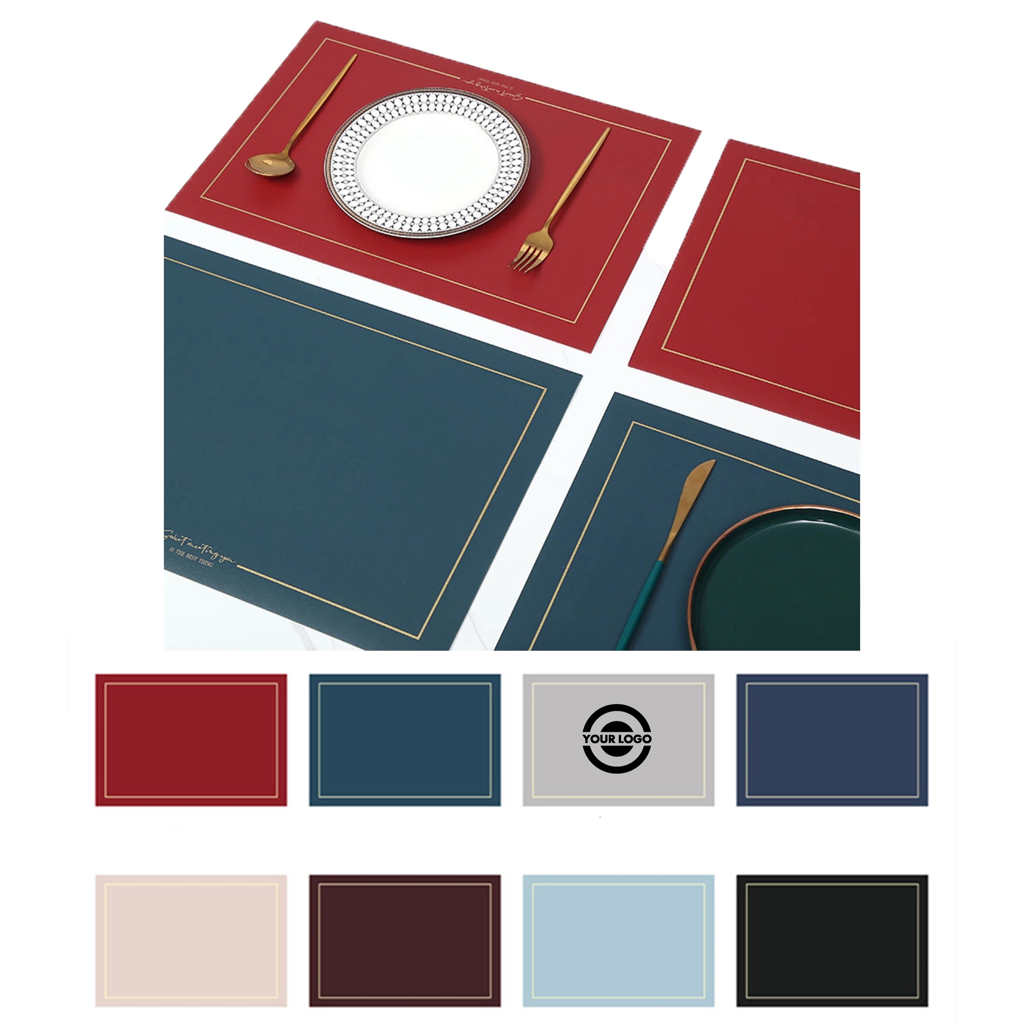 Leather Place Mat MOQ 10PCS 2