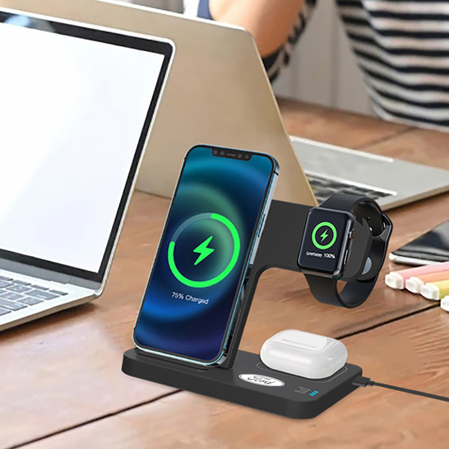 3-in-1 Foldable 15W Fast Wireless Charging Stand for Phone, Apple Watch & AirPods 1
