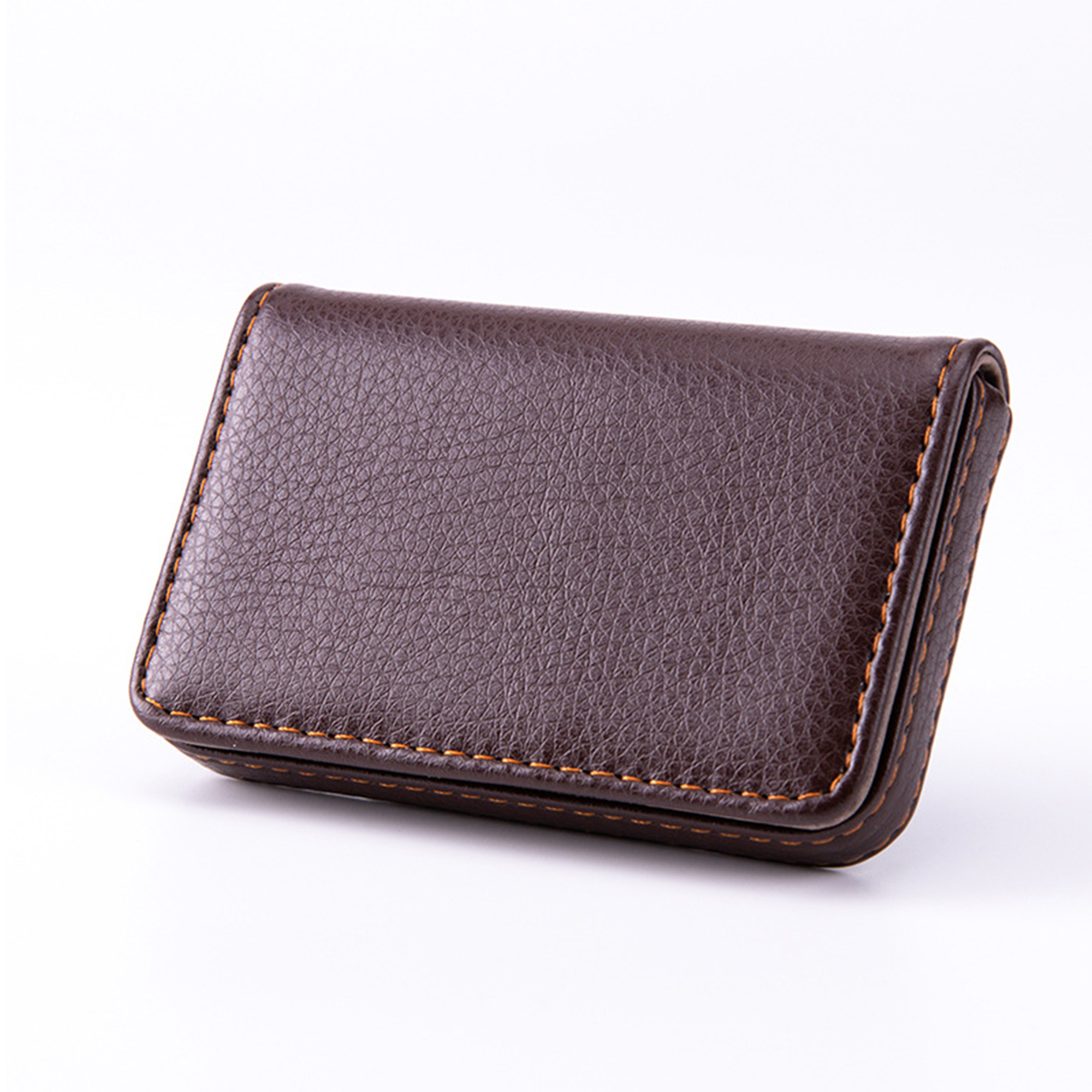 Polyurethane Business Card Wallet With Magnetic Closure 3.94" Length X 2.56" Width 14