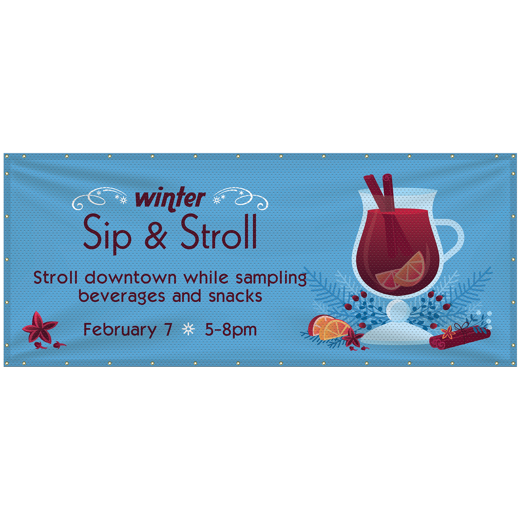 5' x 12' Polyester Mesh Banner 3