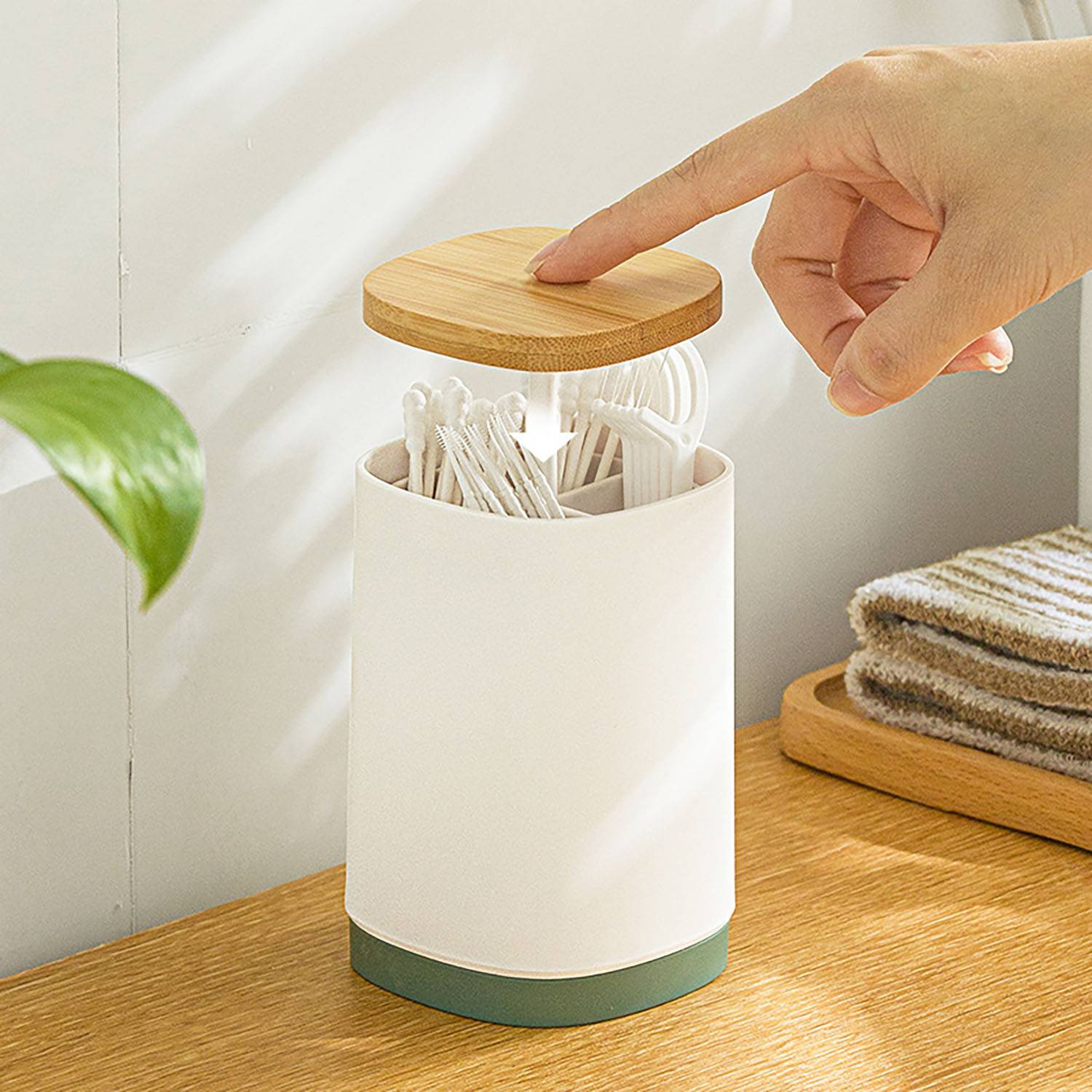 Dust-Proof Cotton Bud and Toothpick Holder 7