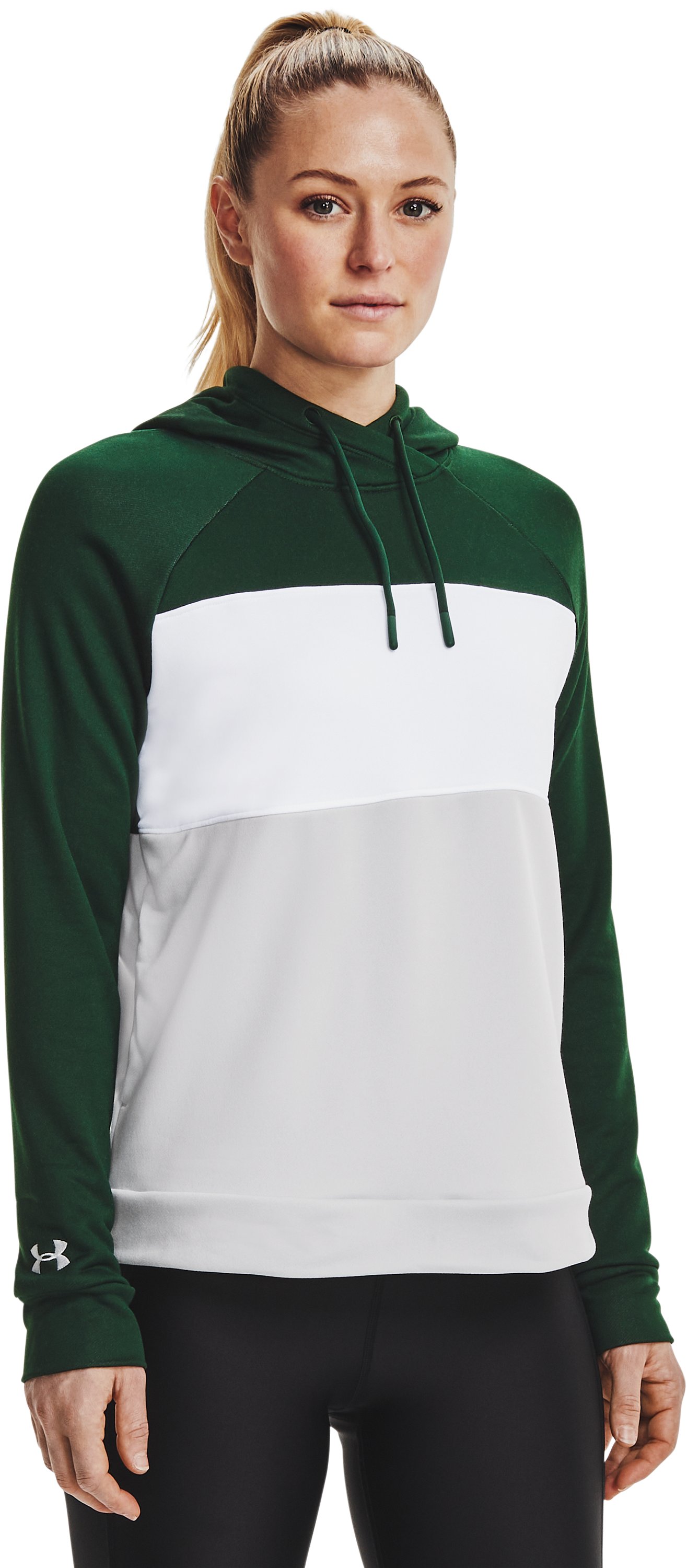UA Qualifier Fleece Blocked Women's Hoodie 13