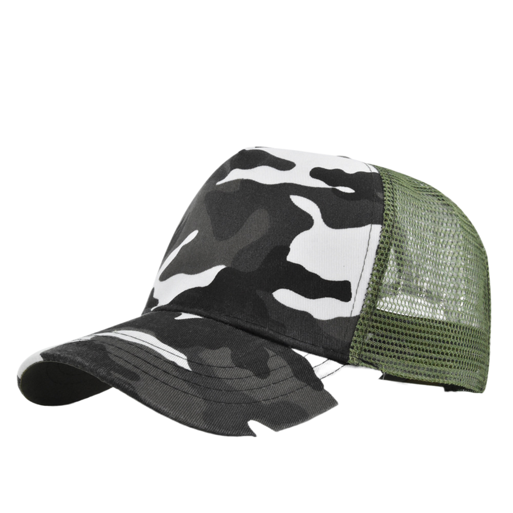 MOQ50 Hard Top 5-Panel Mesh Trucker Cap 3