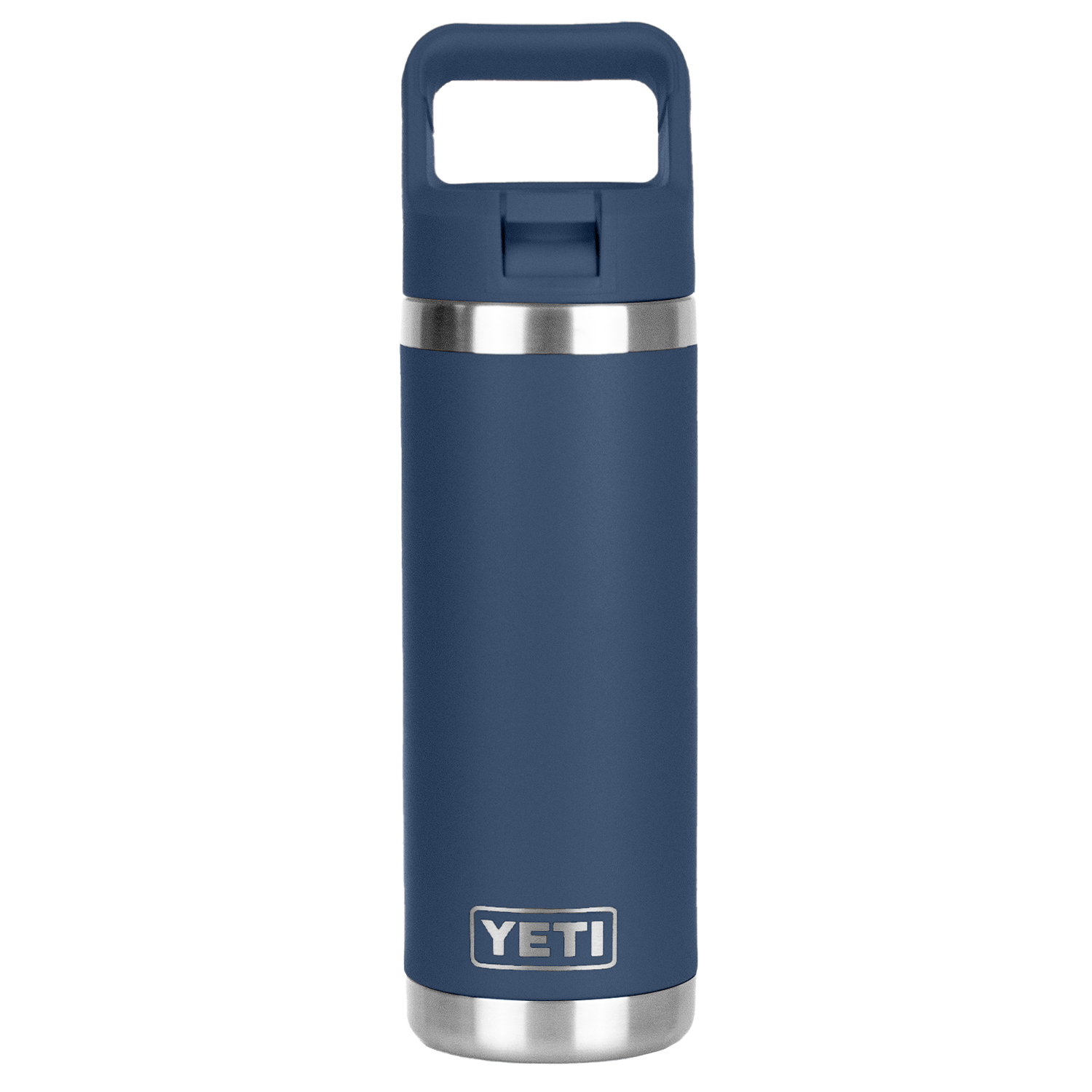 18 Oz YETI® Rambler Stainless Steel Insulated Water Bottle w/ Matching Straw Cap 4