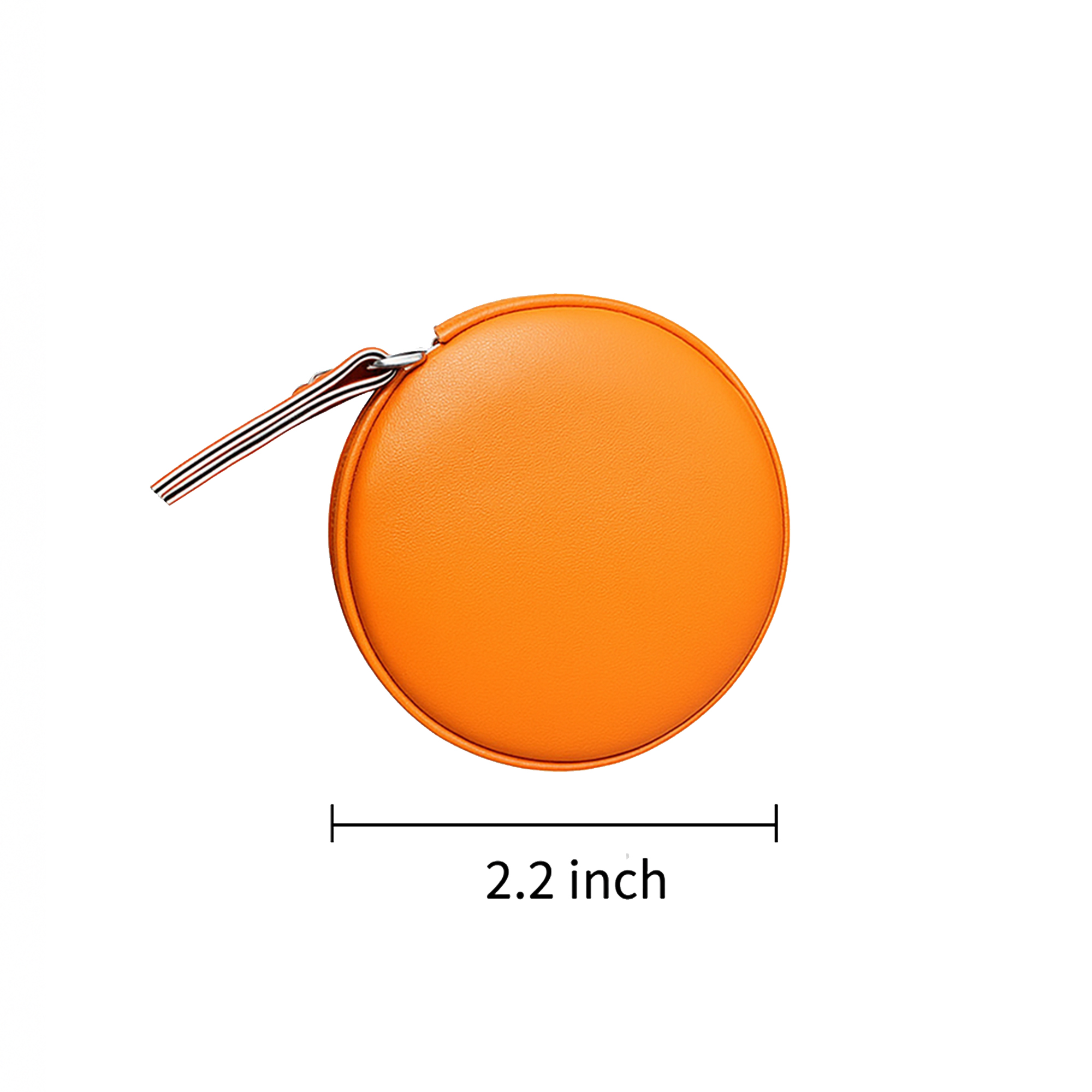 PU Leather Round Retractable Measuring Tape 2