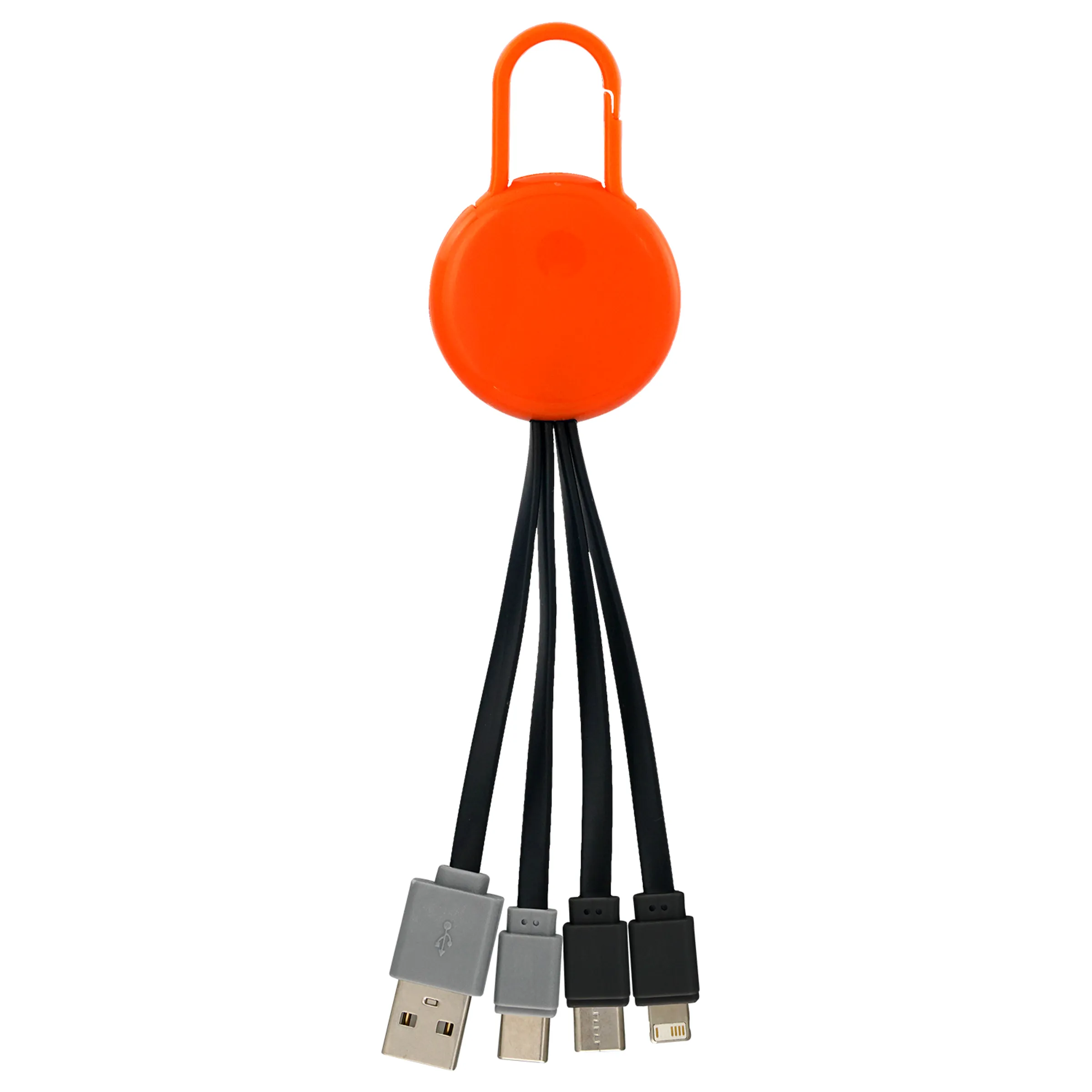 COLORFUL CLIP DUAL INPUT 3 IN 1 CHARGING CABLE 12