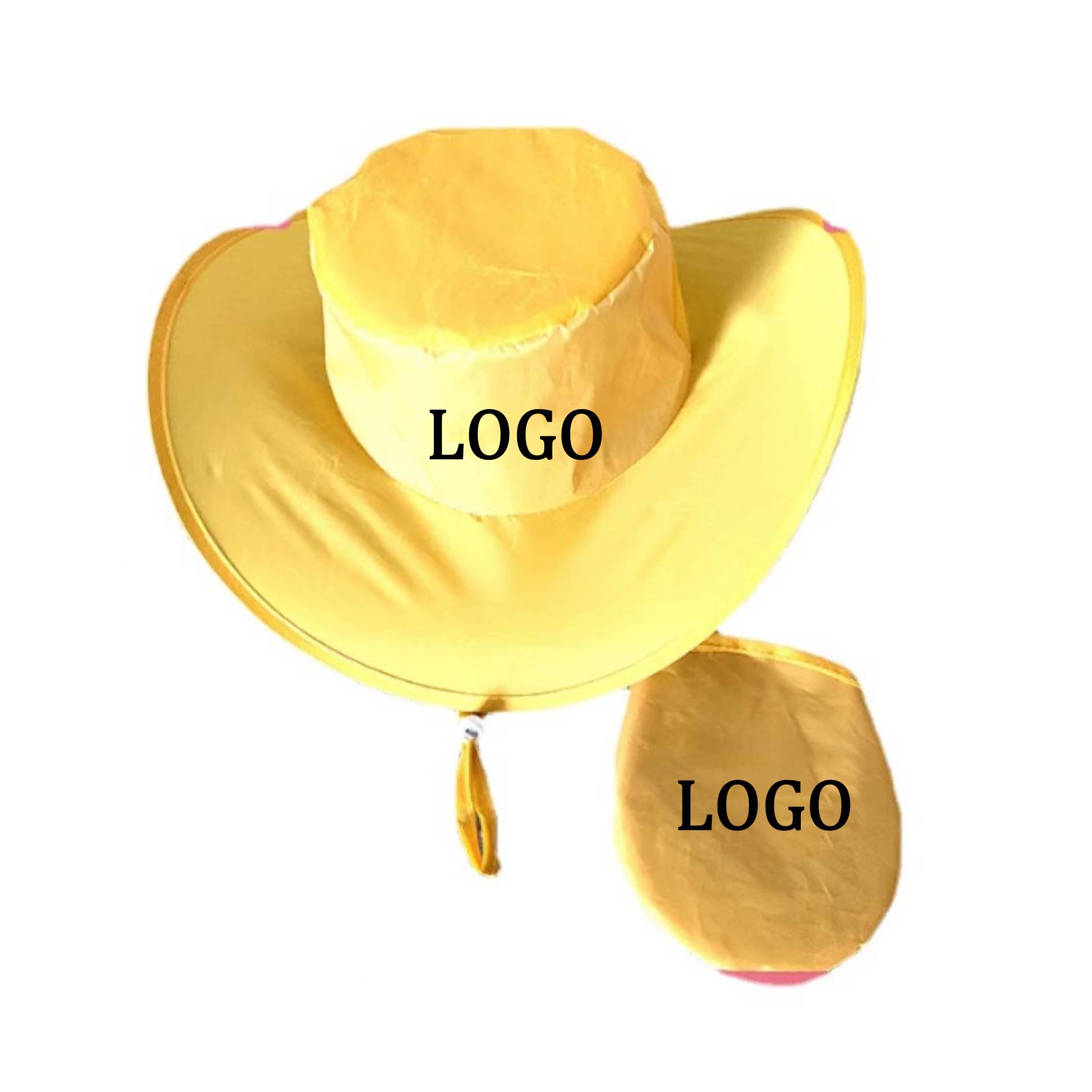 Foldable Nylon Cowboy Hat With Pouch 2