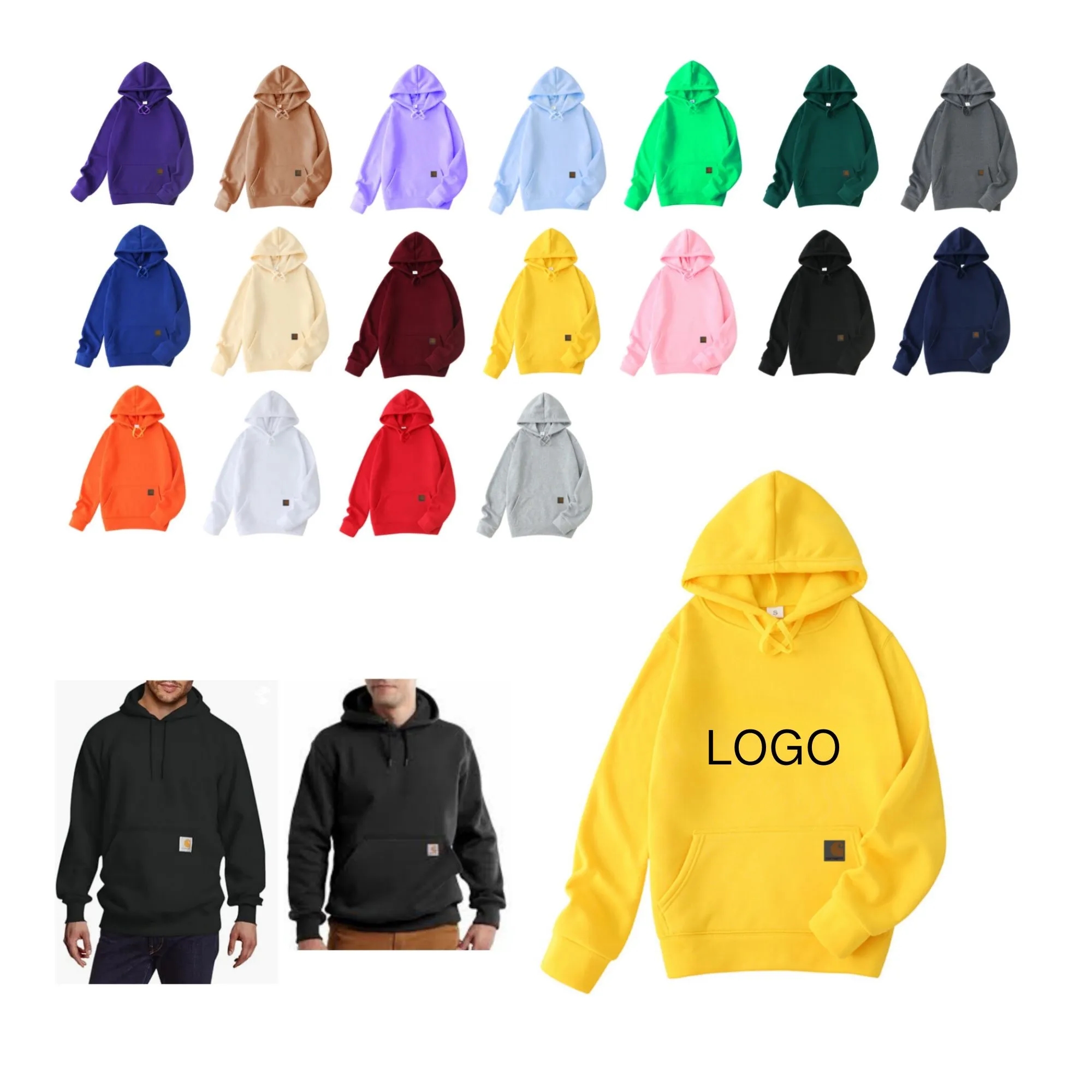 Sports Casual Hoodie, custom hoodie or sweatshirt with logo imprint 5