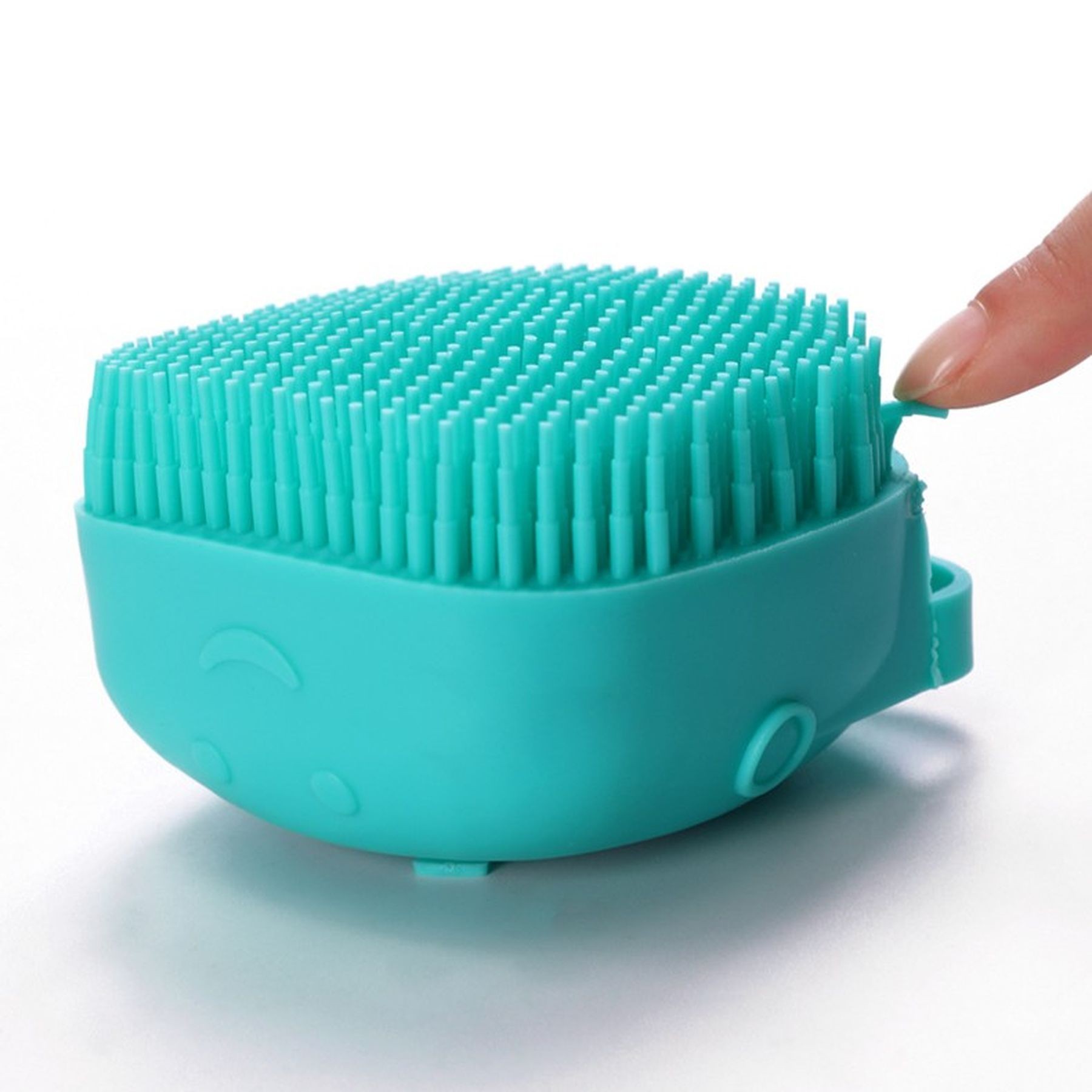 Pet Bath Silicone Brush With Soap And Shampoo Dispenser 7