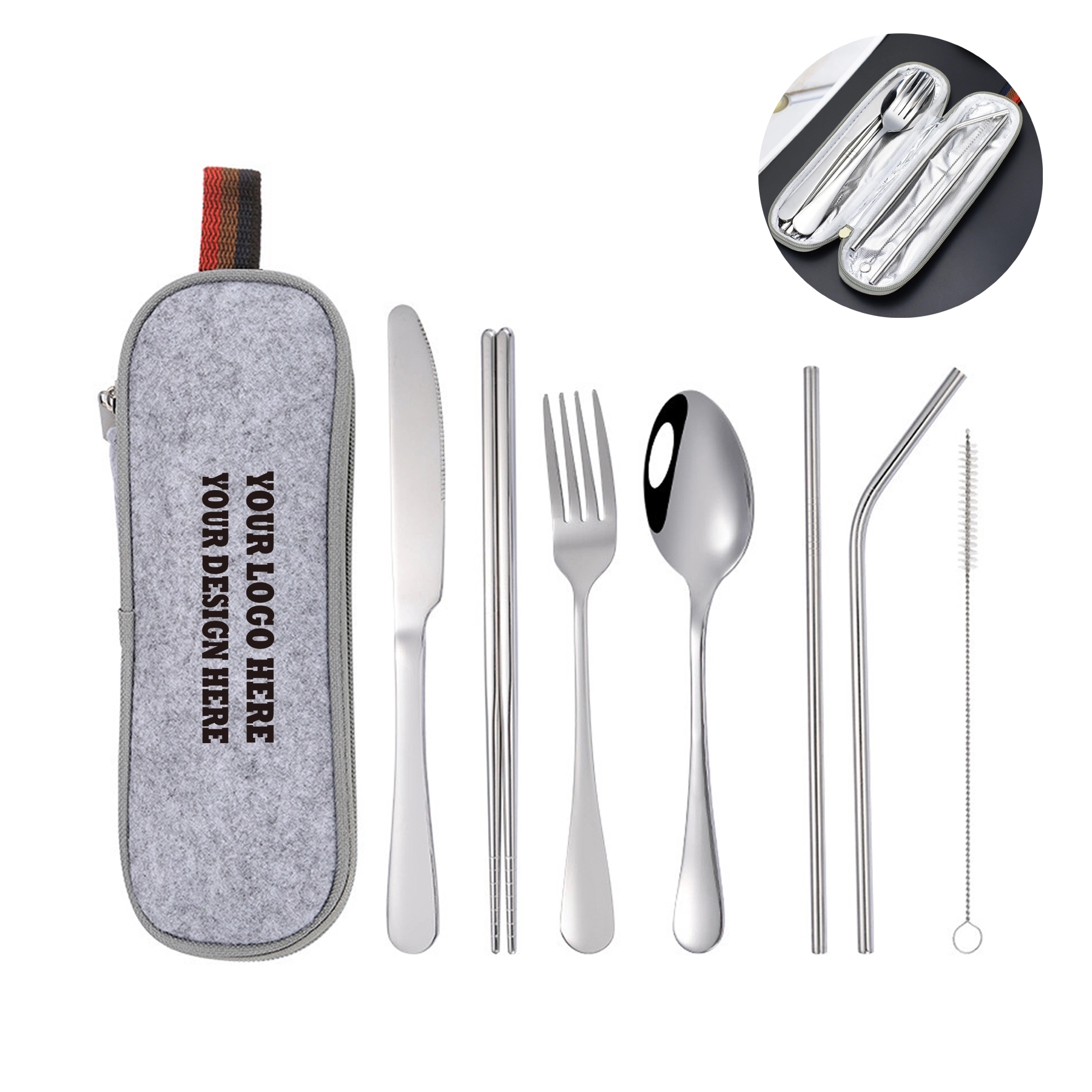 Stainless Steel Flatware Set 8
