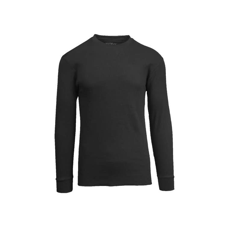 Men's Heavyweight Thermal Shirts - Black S-2X, custom hoodie or sweatshirt with logo imprint 2