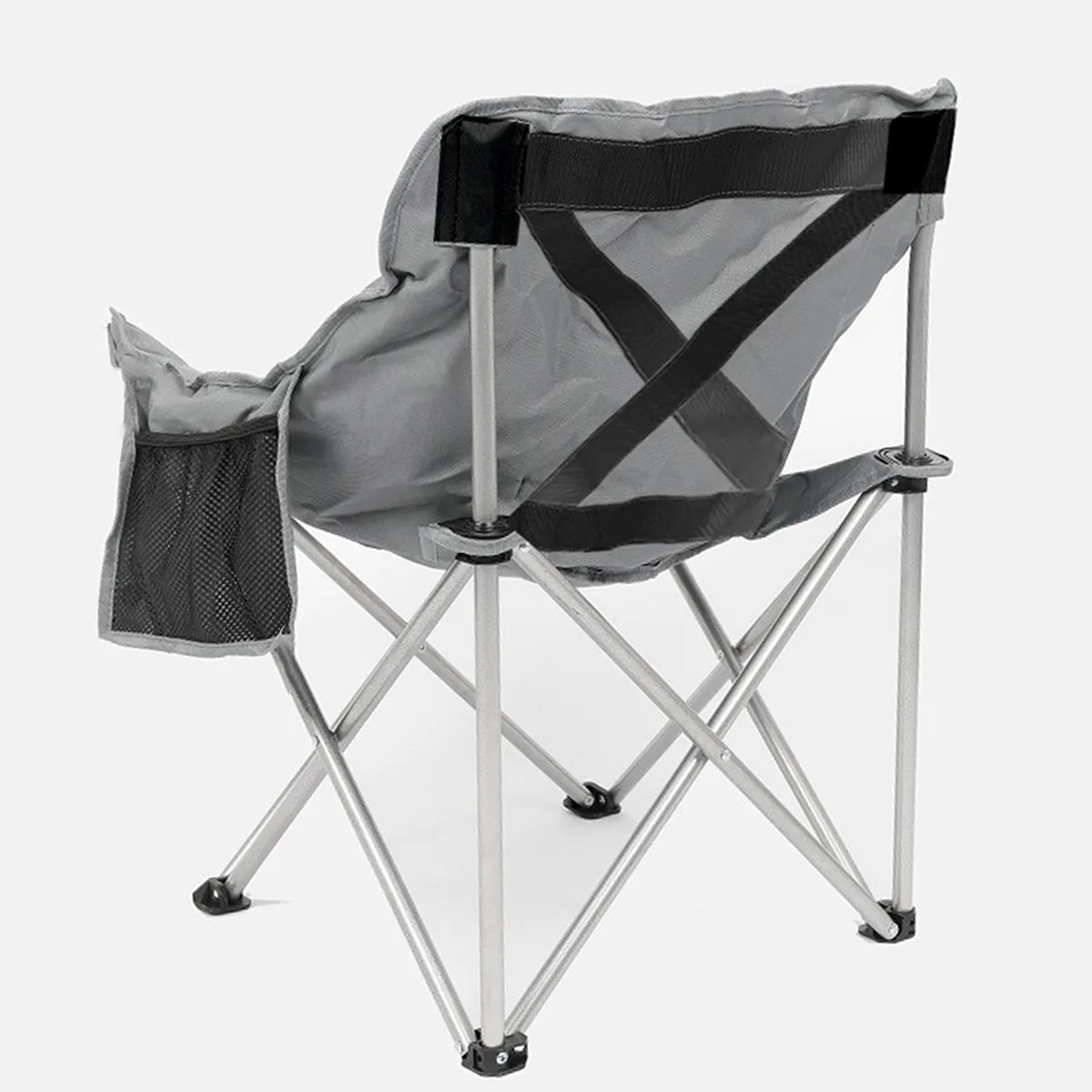 USB Heated Folding Camping Lawn Moon Chairs with Cushioned 3