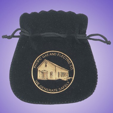 ROUND CORNER DRAWSTRING SUEDE POUCH 2