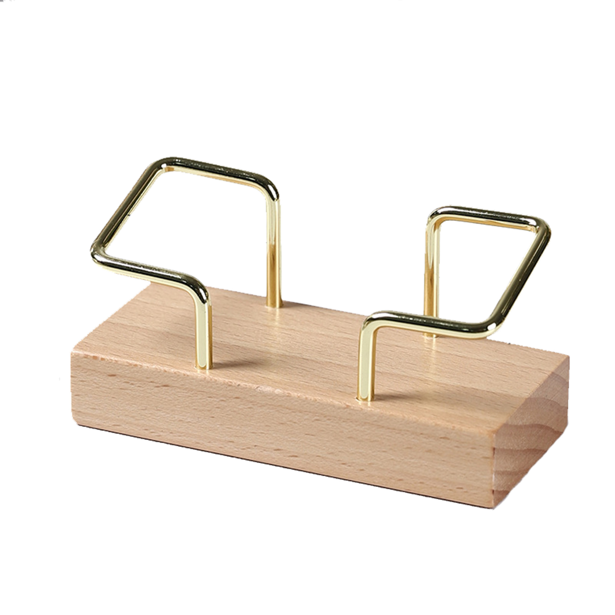 MOQ100 Solid Wood Business Card Holder 4