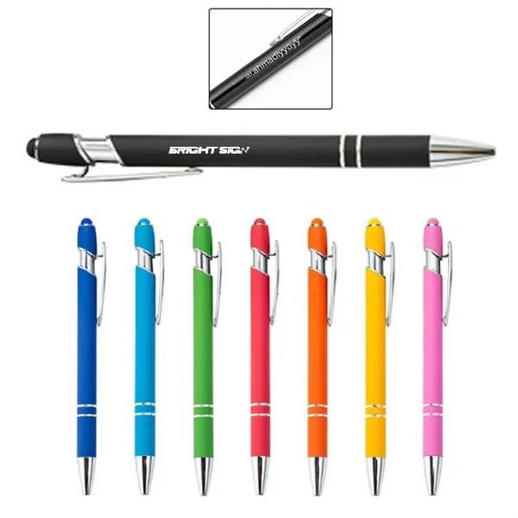 2-in-1 Stylus Tip Retractable Ballpoint Pen 2
