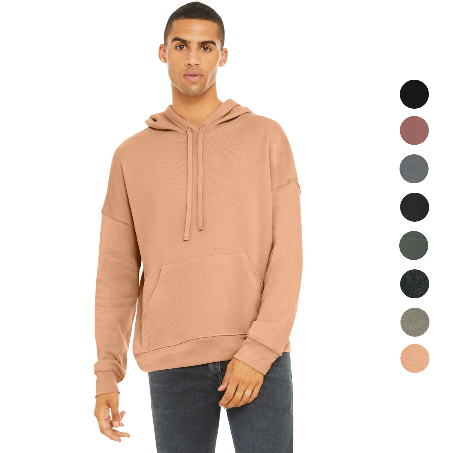 BELLA+CANVAS Unisex Sponge Fleece Pullover DTM Hoodie 7 oz. 1
