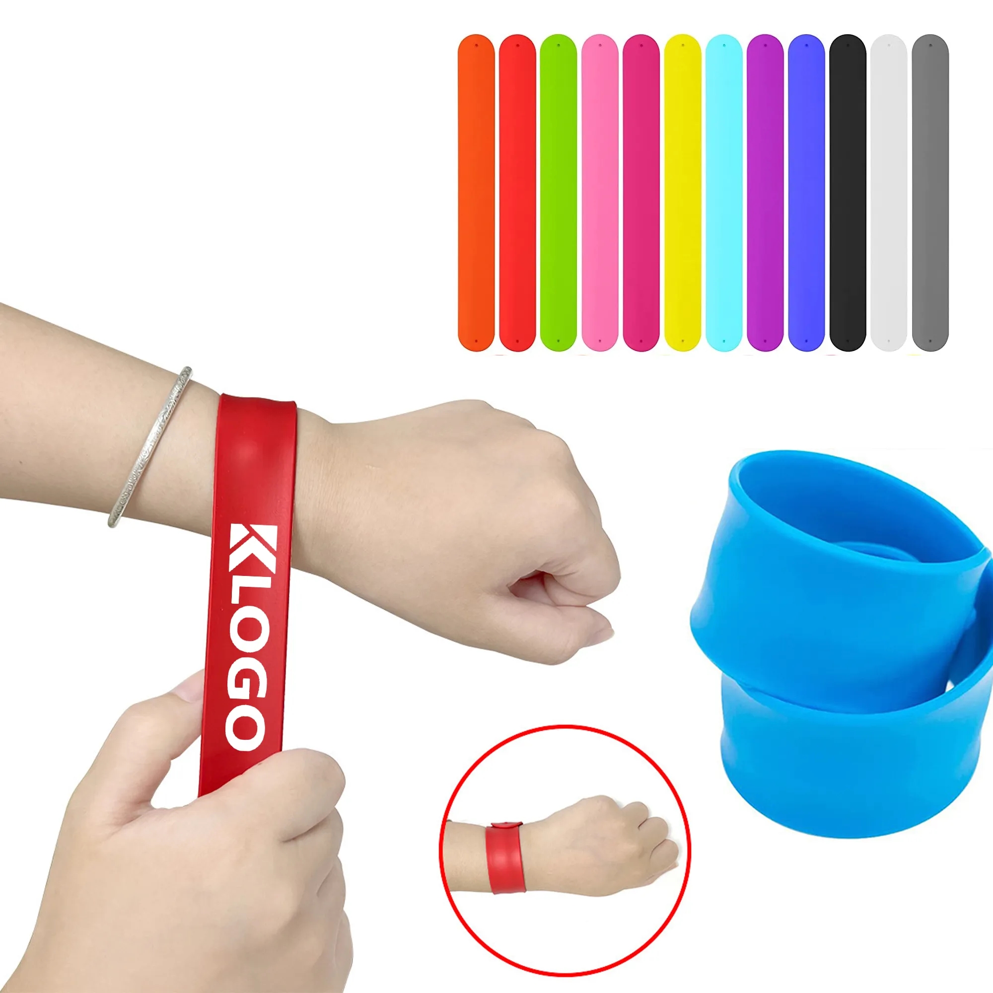 Silicone Slap Bracelet Wristband 7